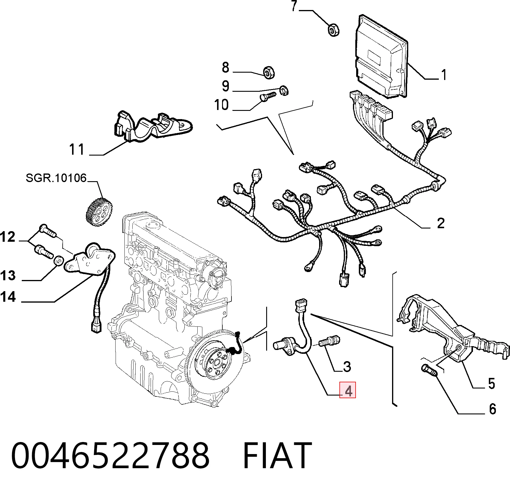 0046522788 Fiat/Alfa/Lancia