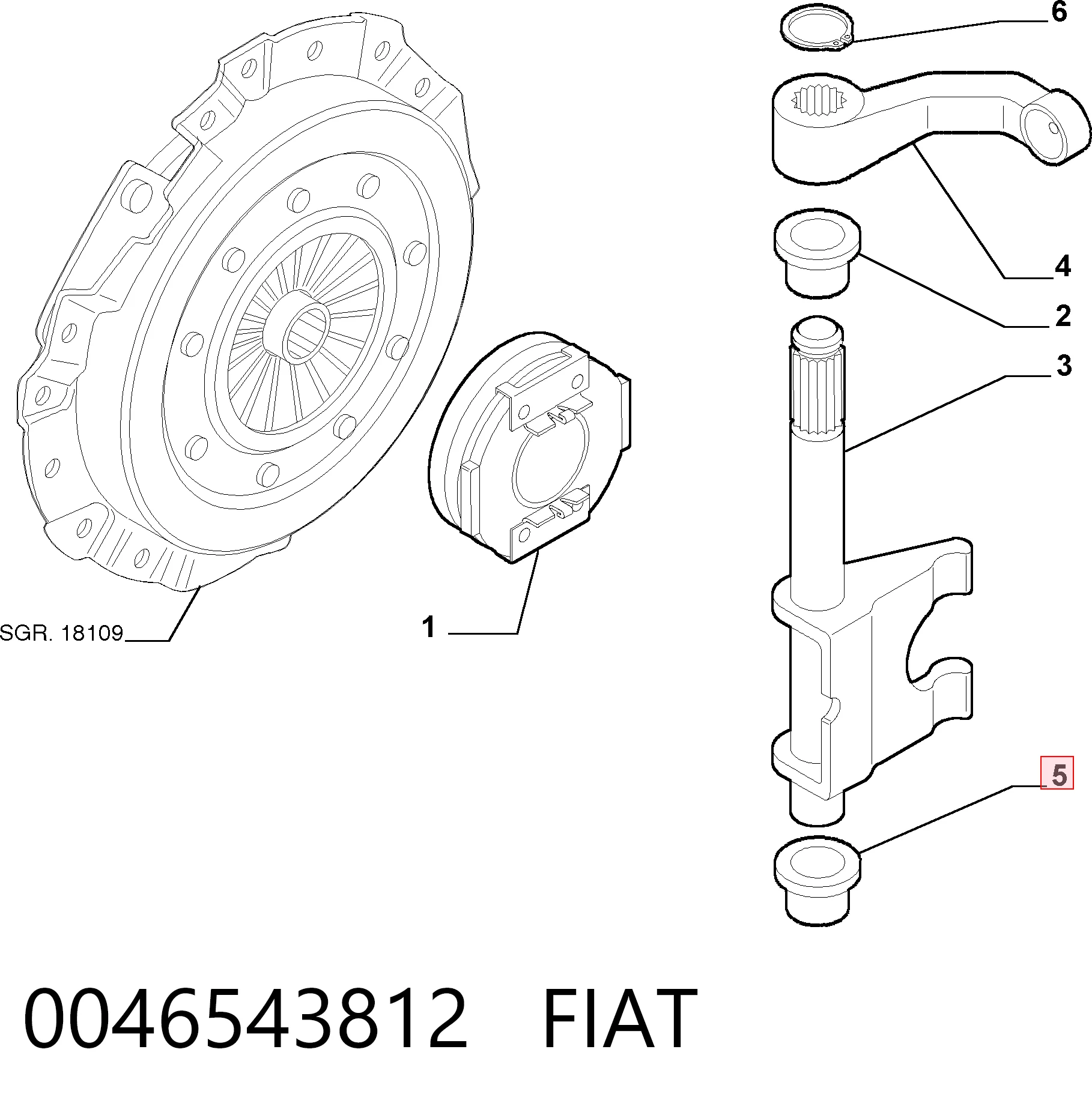 0046543812 Fiat/Alfa/Lancia