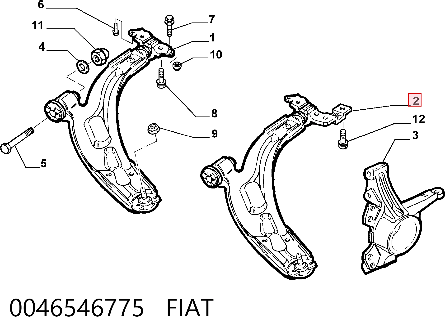 0046546775 Fiat/Alfa/Lancia
