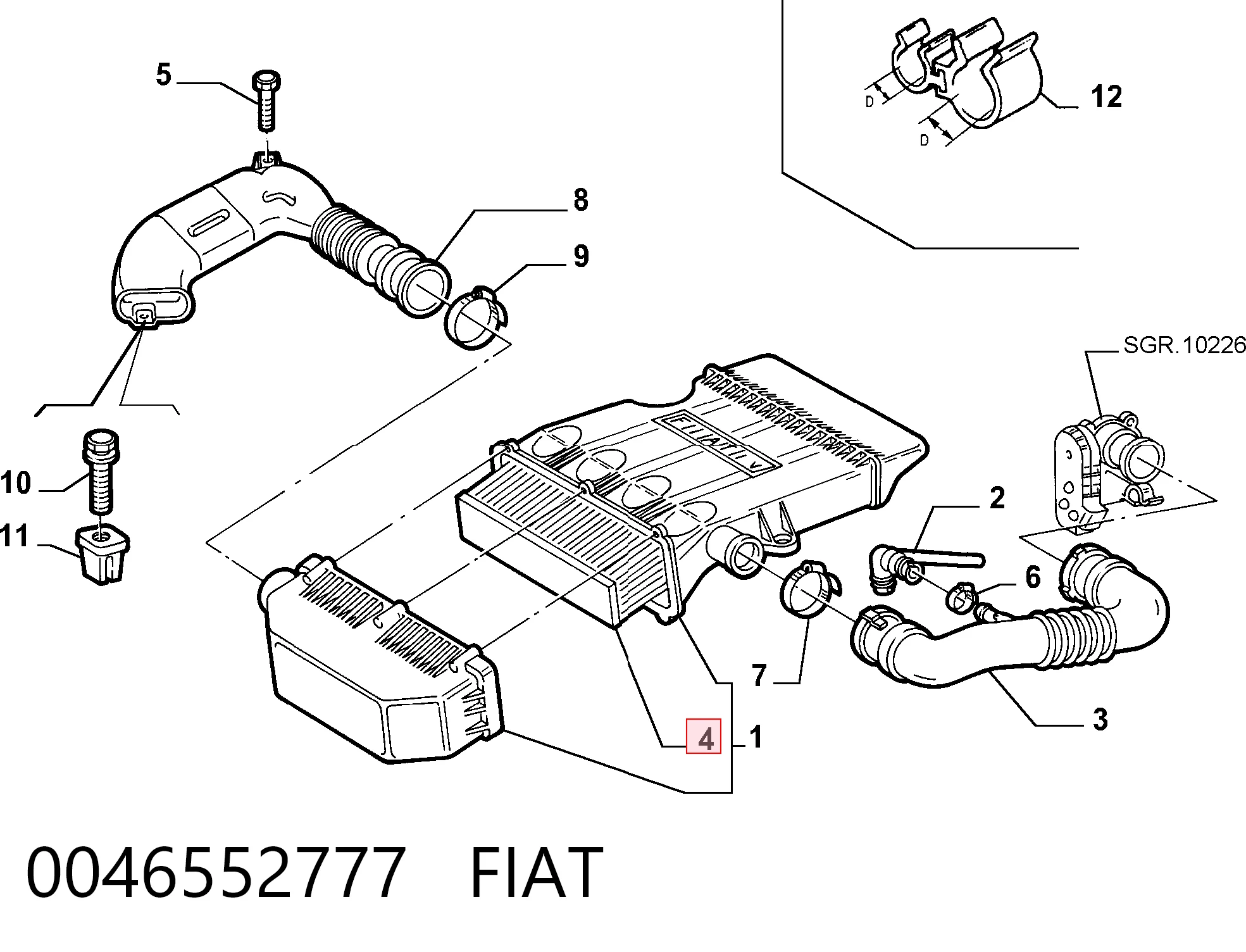 0046552777 Fiat/Alfa/Lancia