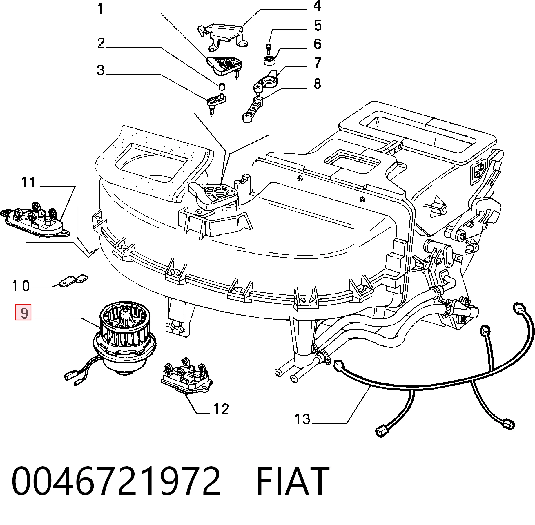 Motor de ventilador de forno (de aquecedor de salão) Fiat Tempra preço, a partir de 45,06 USD