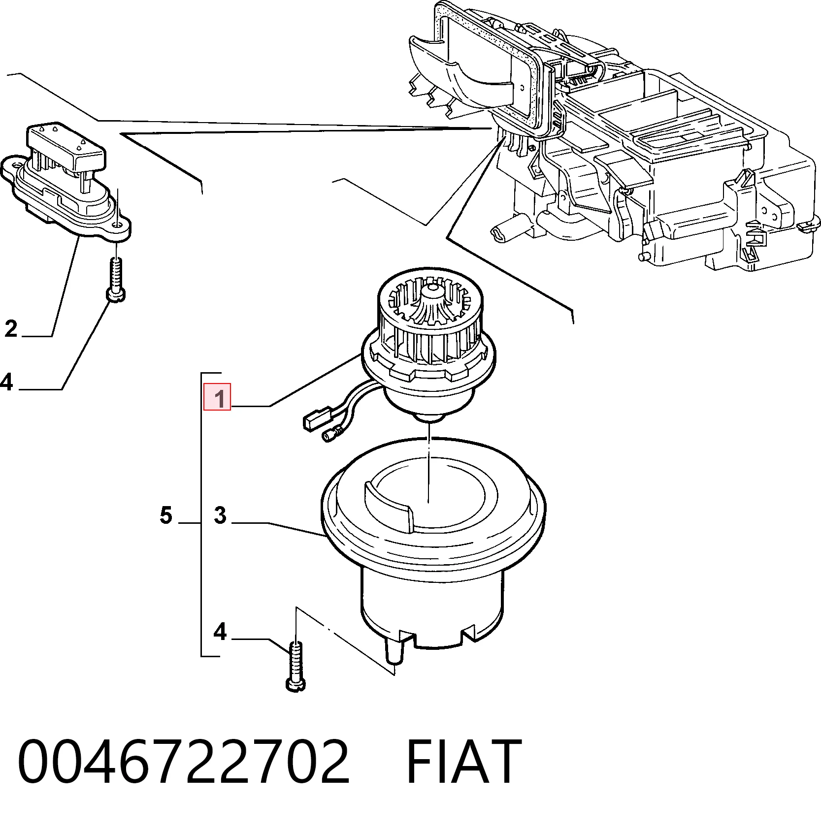 0046722702 Fiat/Alfa/Lancia