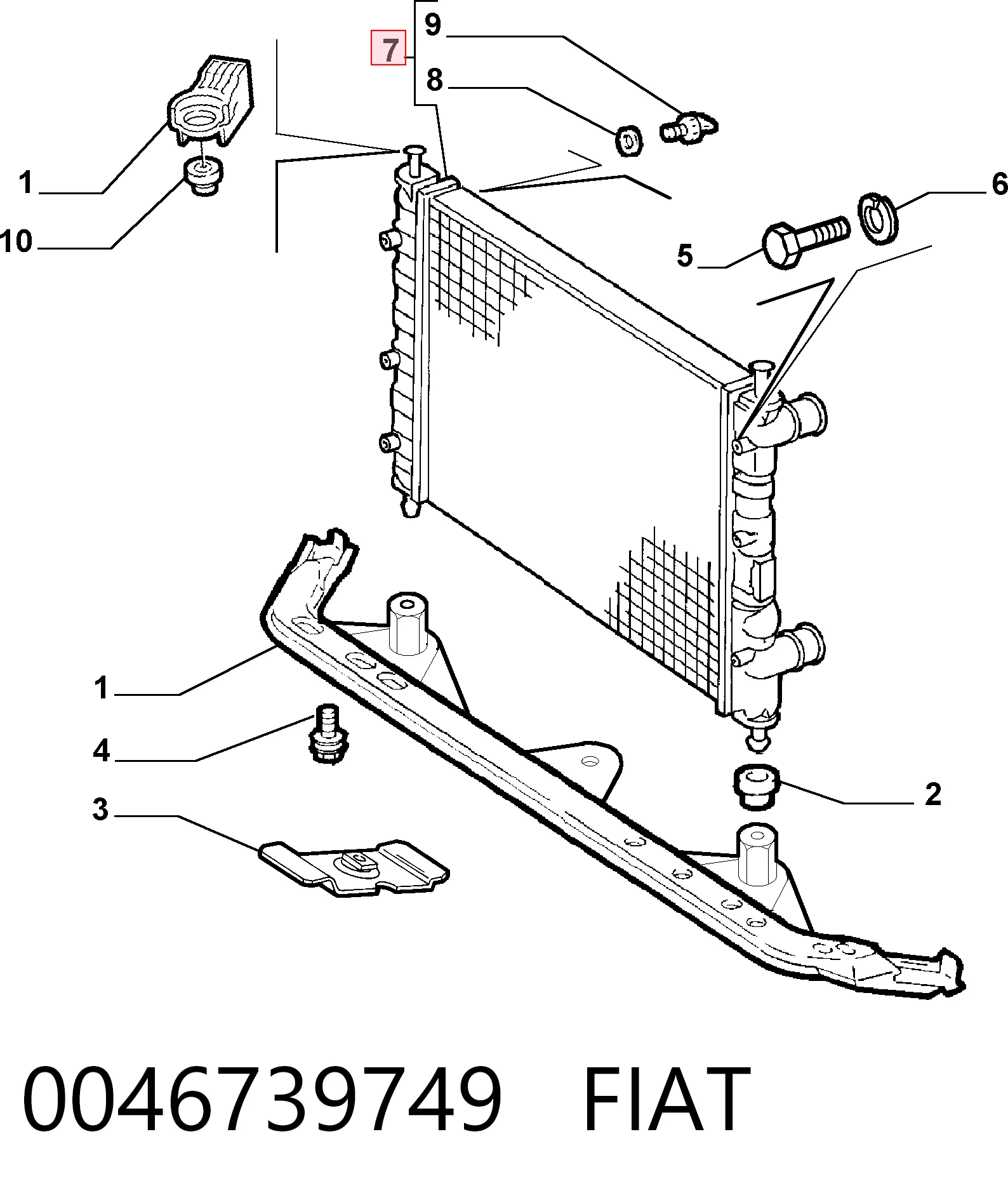 0046739749 Fiat/Alfa/Lancia