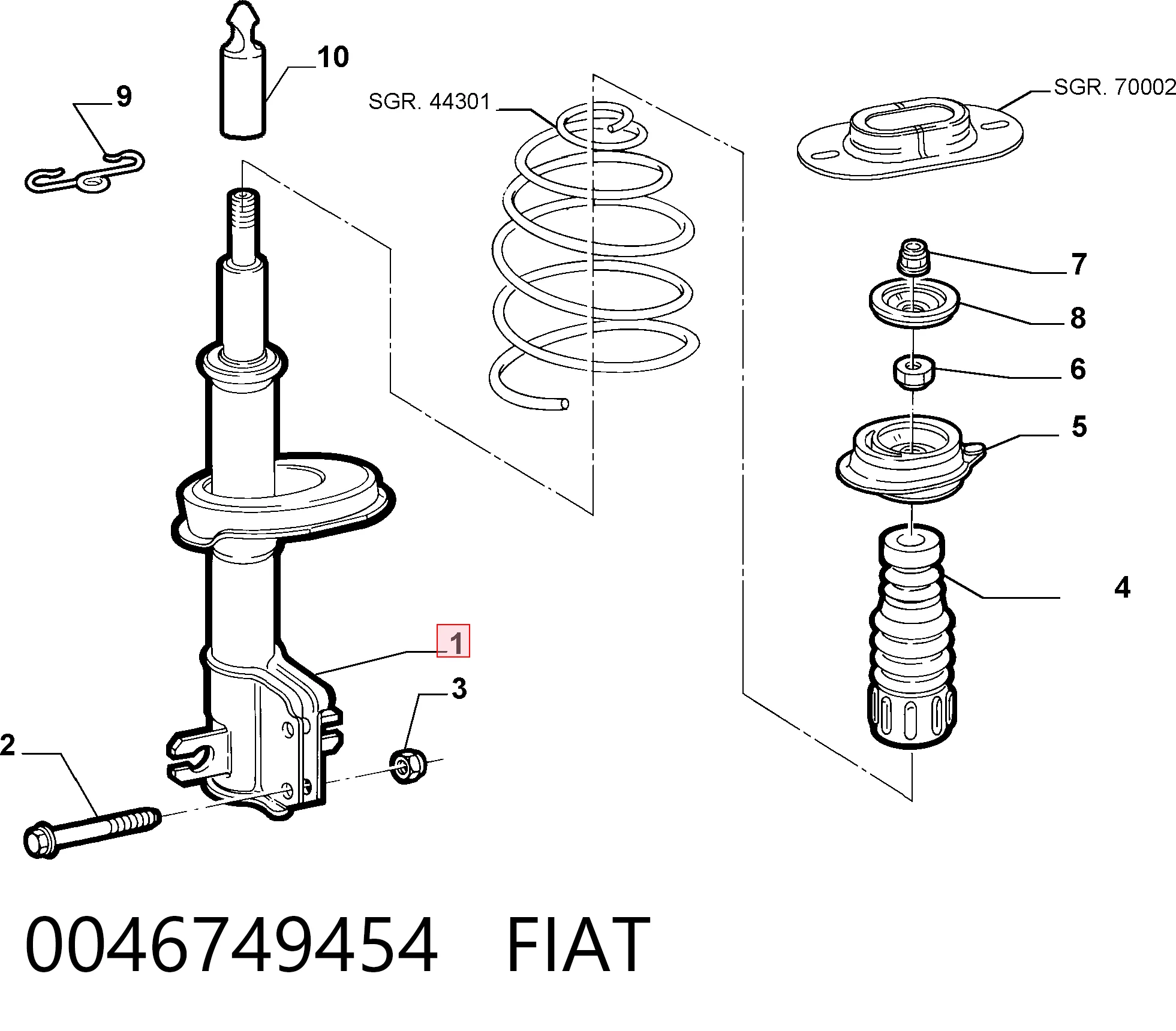 0046749454 Fiat/Alfa/Lancia