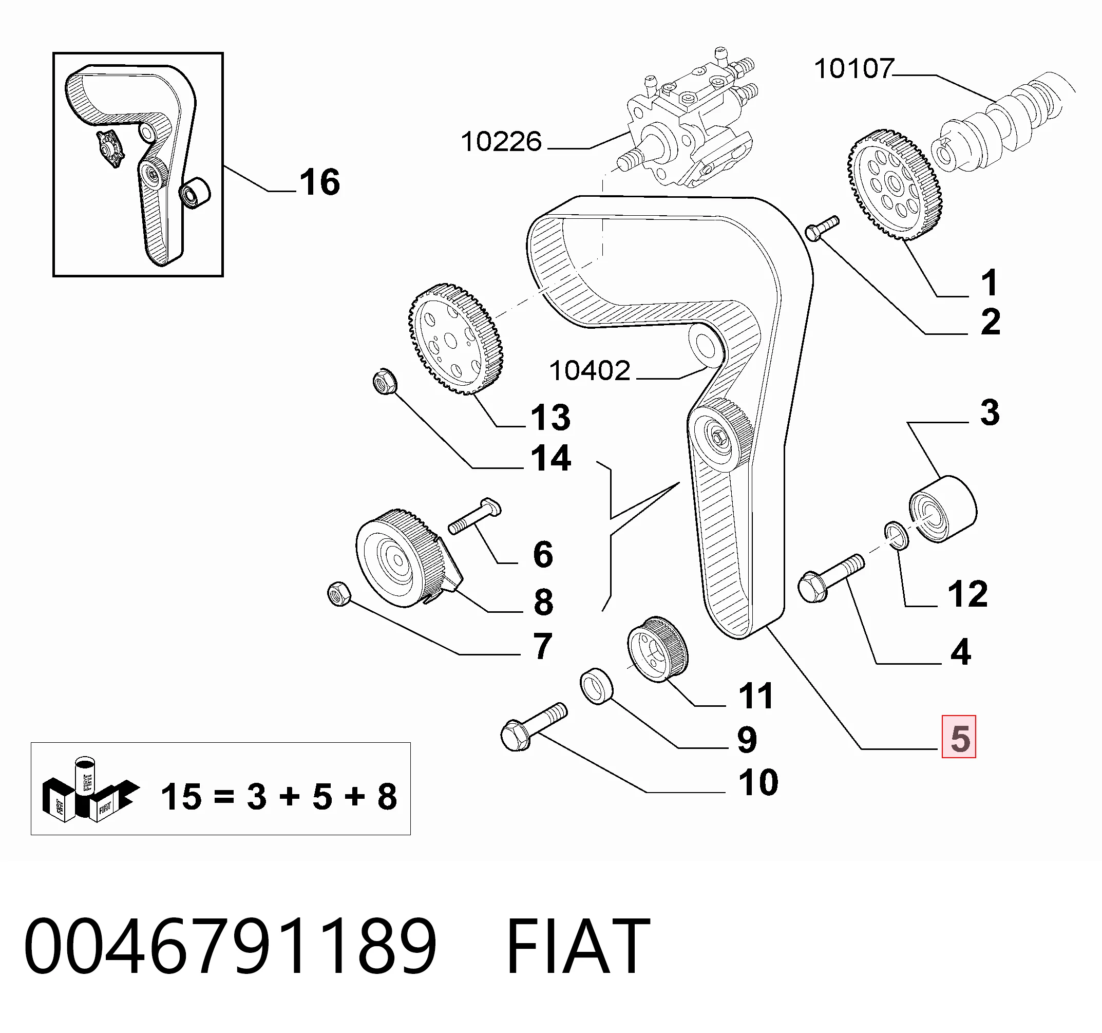 0046791189 Fiat/Alfa/Lancia