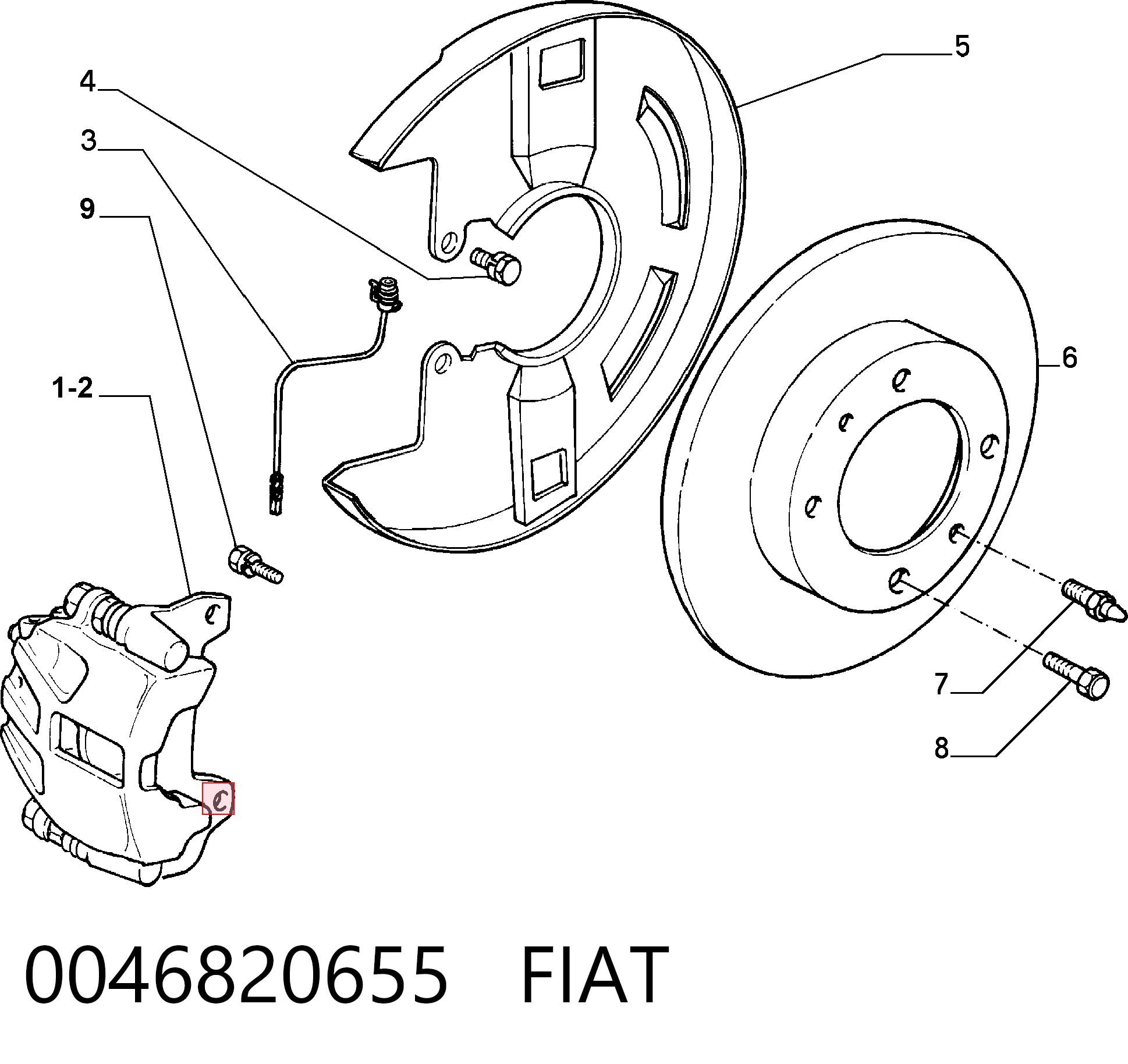 0046820655 Fiat/Alfa/Lancia