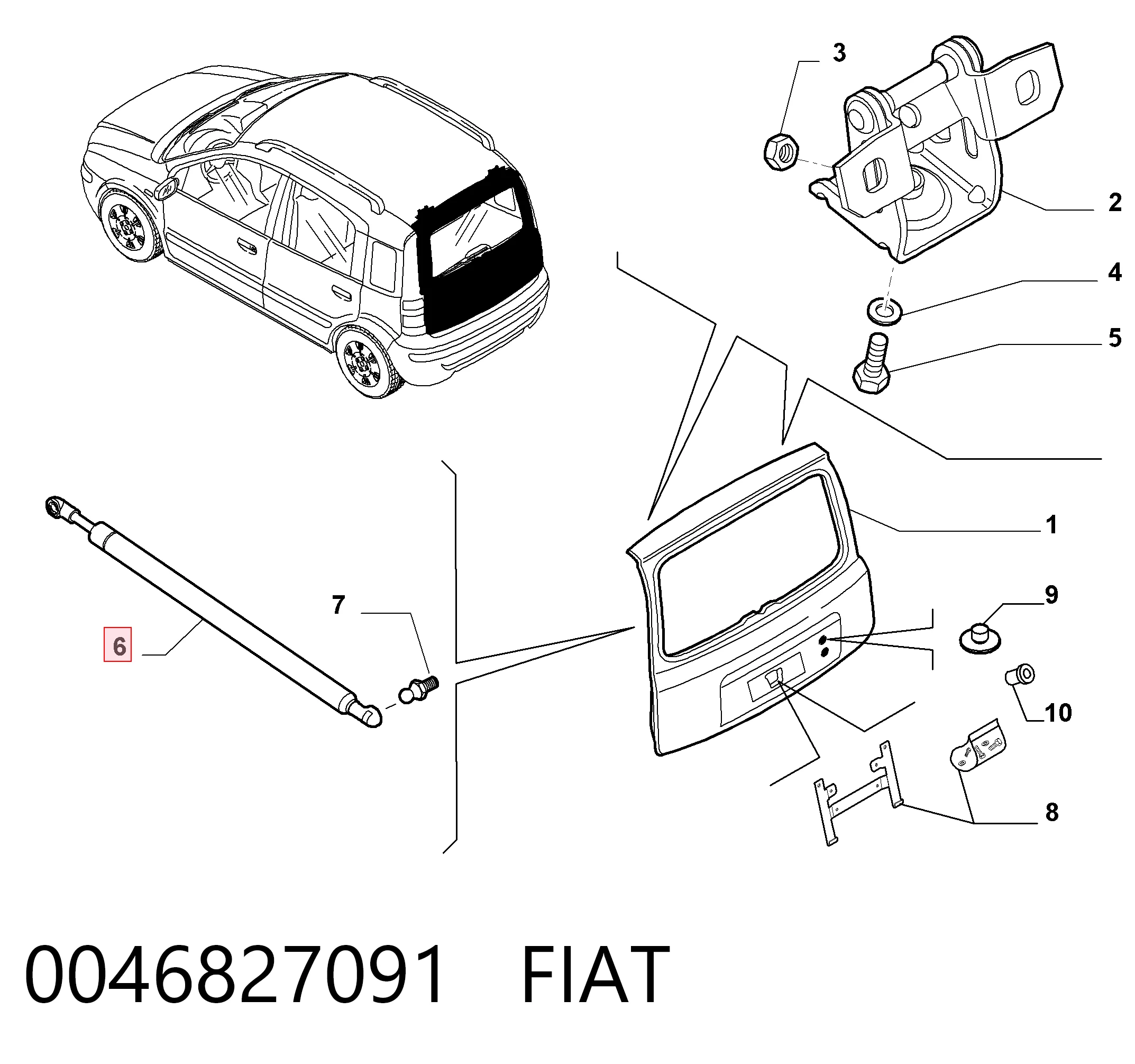 Preço da peça  Panda II hatchback
