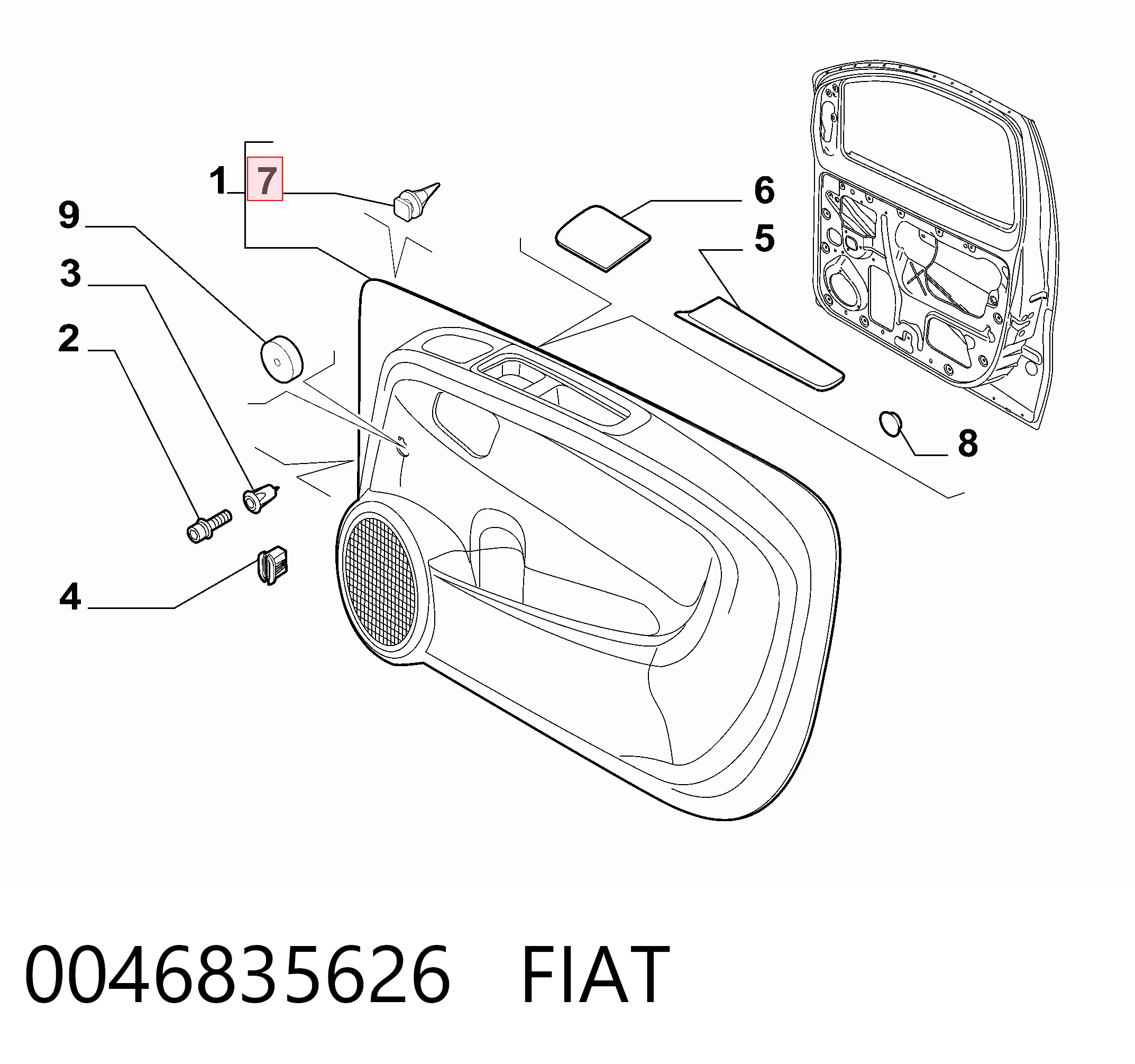 0046835626 Fiat/Alfa/Lancia