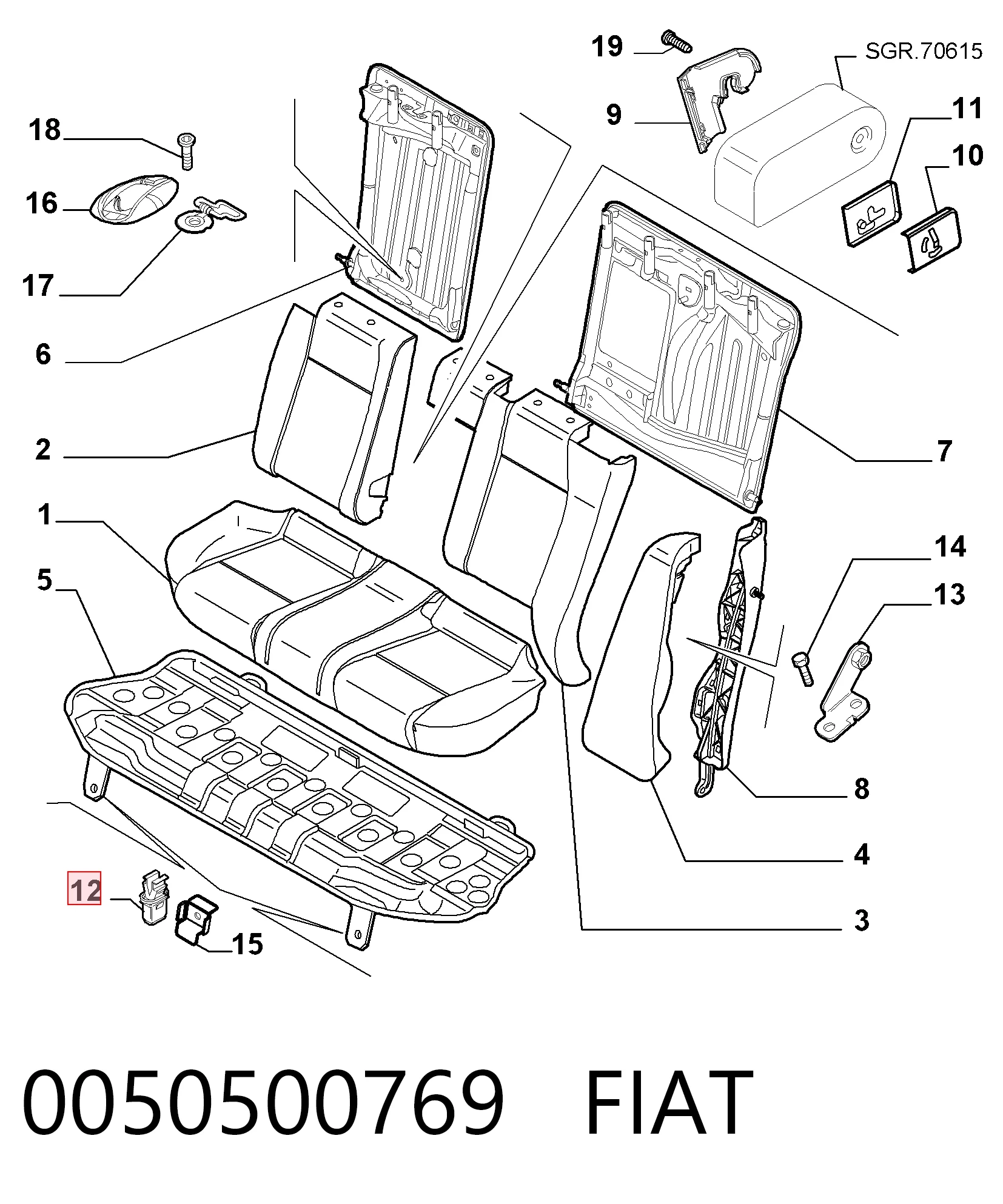0050500769 Fiat/Alfa/Lancia