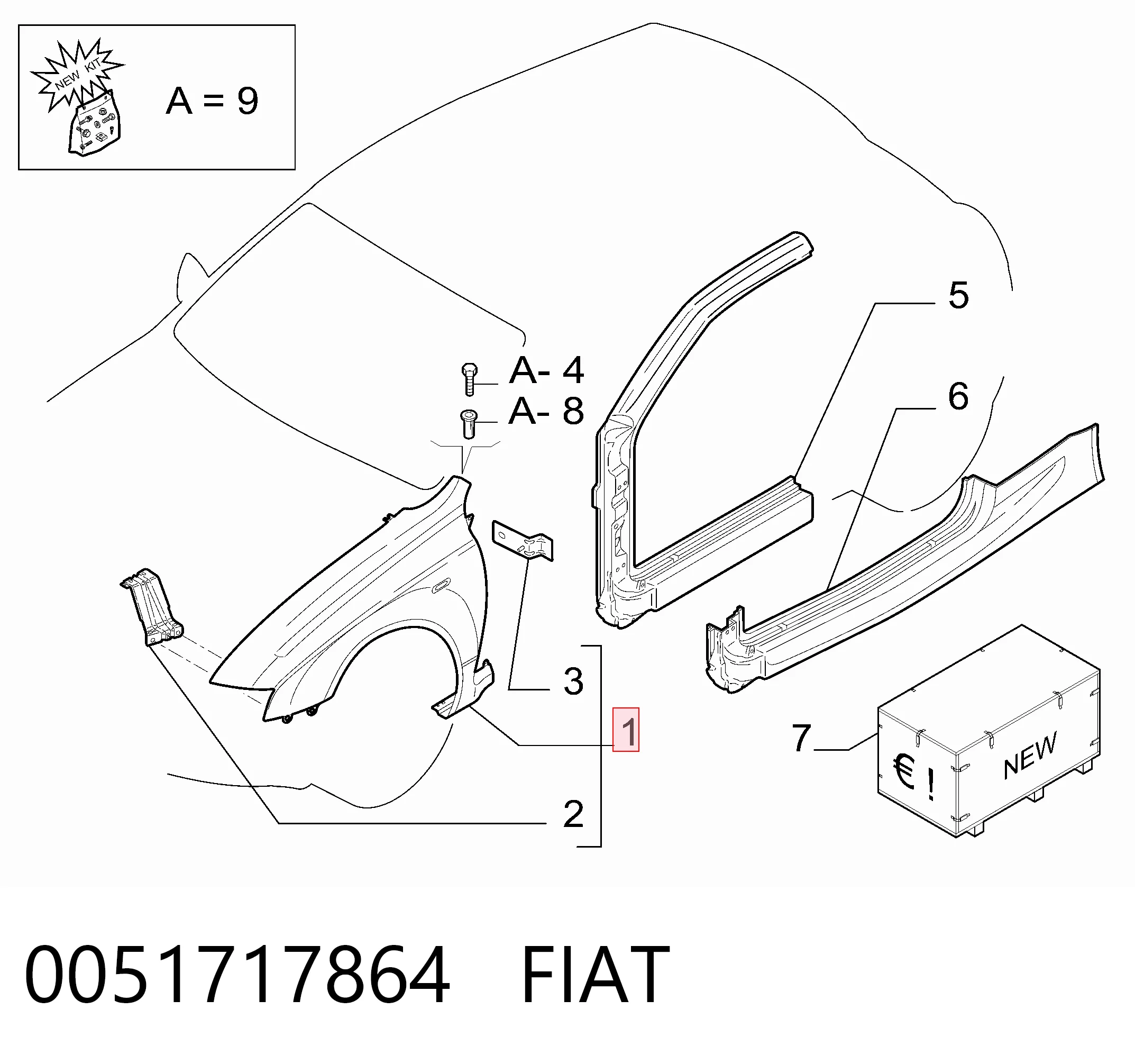Compre Pára-lama dianteiro esquerdo Fiat Stilo 
