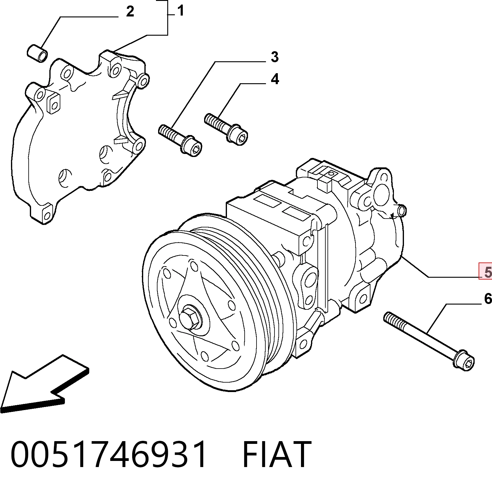 0051746931 Fiat/Alfa/Lancia