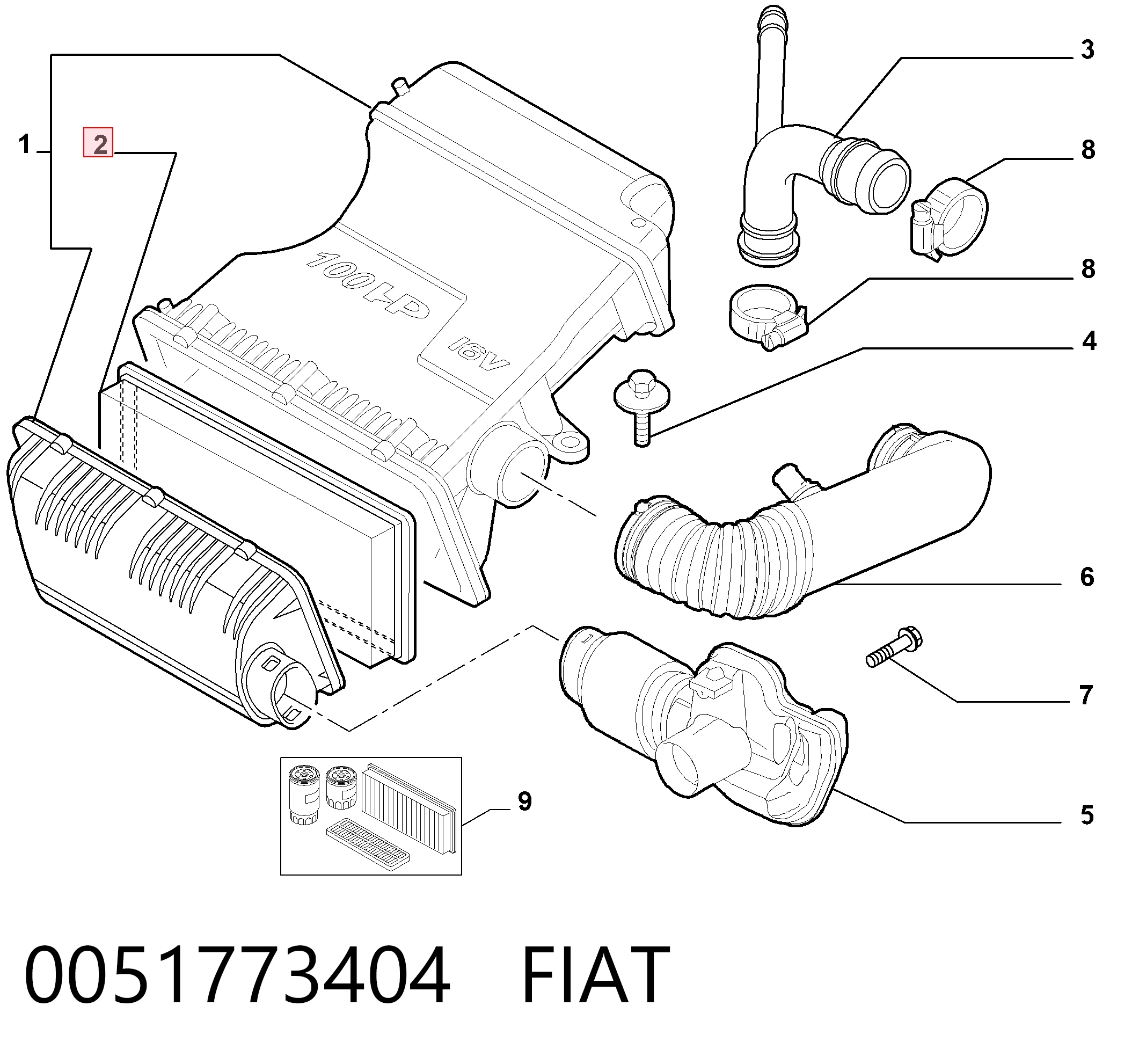 0051773404 Fiat/Alfa/Lancia