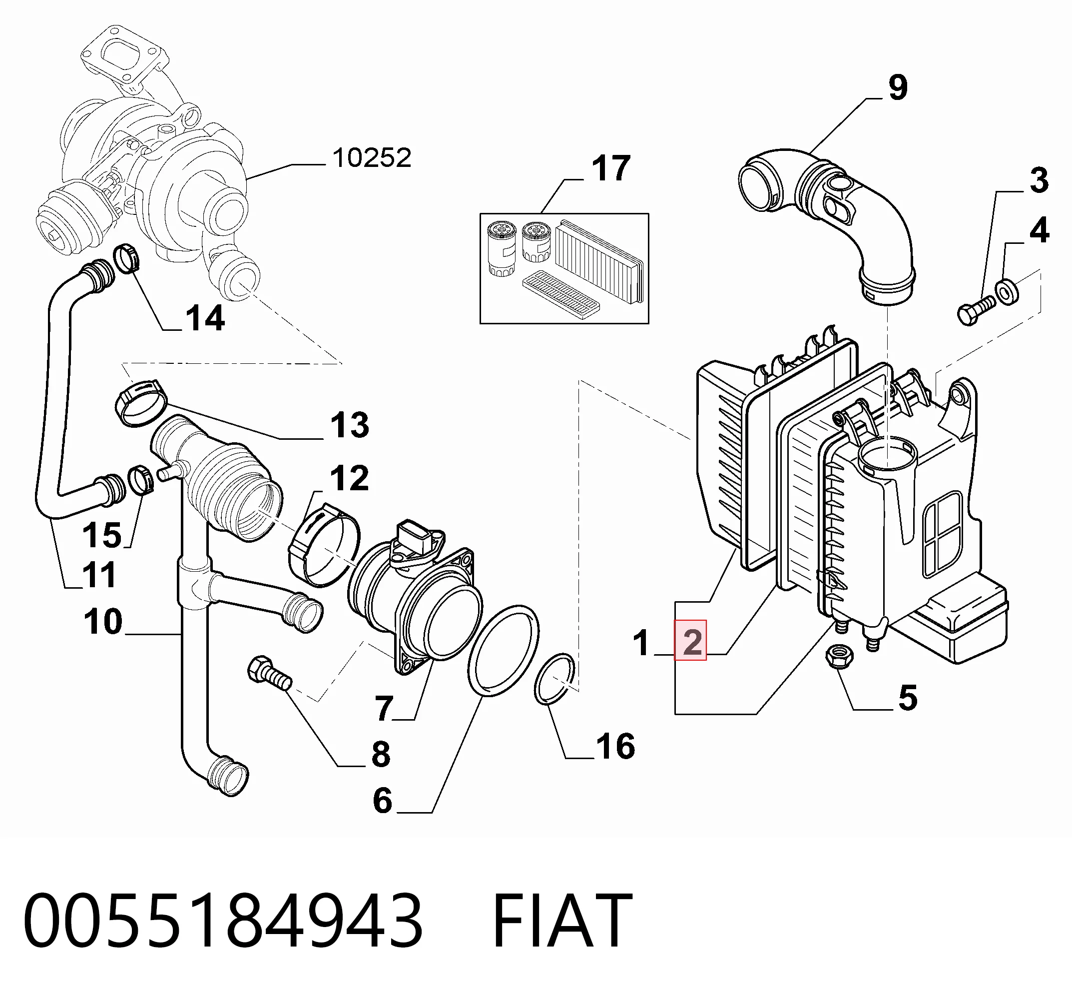 0055184943 Fiat/Alfa/Lancia