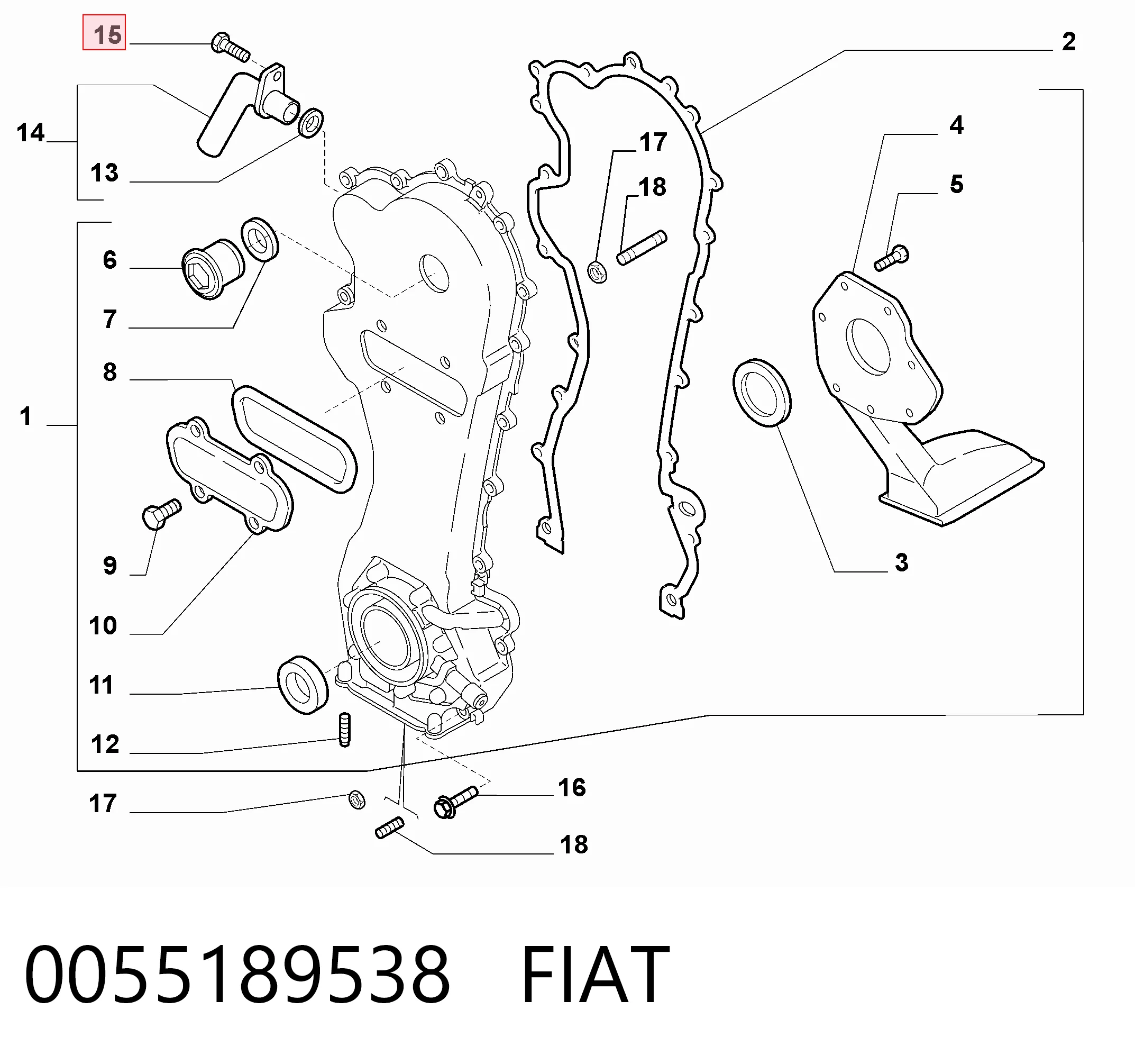 0055189538 Fiat/Alfa/Lancia