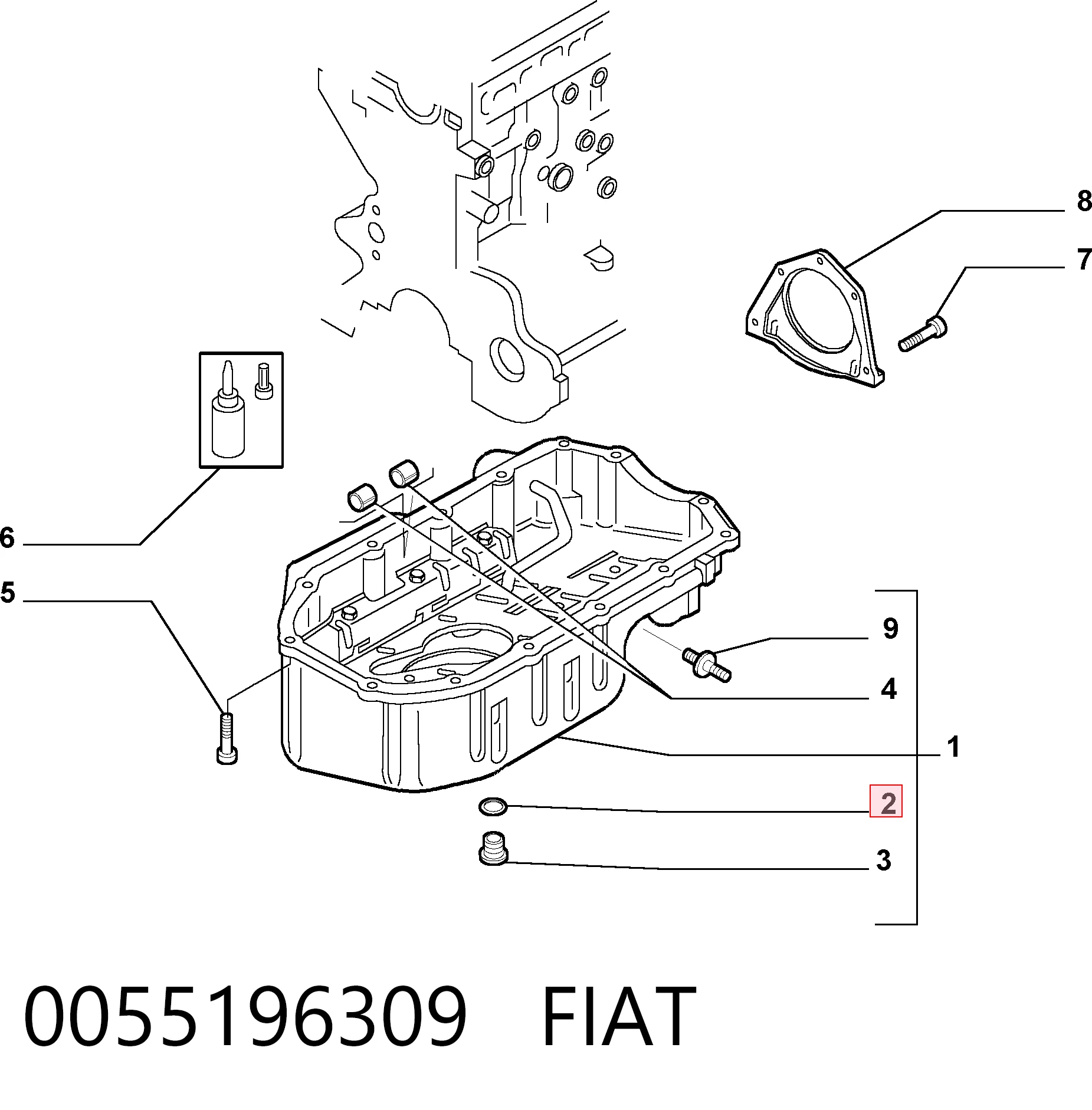 0055196309 Fiat/Alfa/Lancia