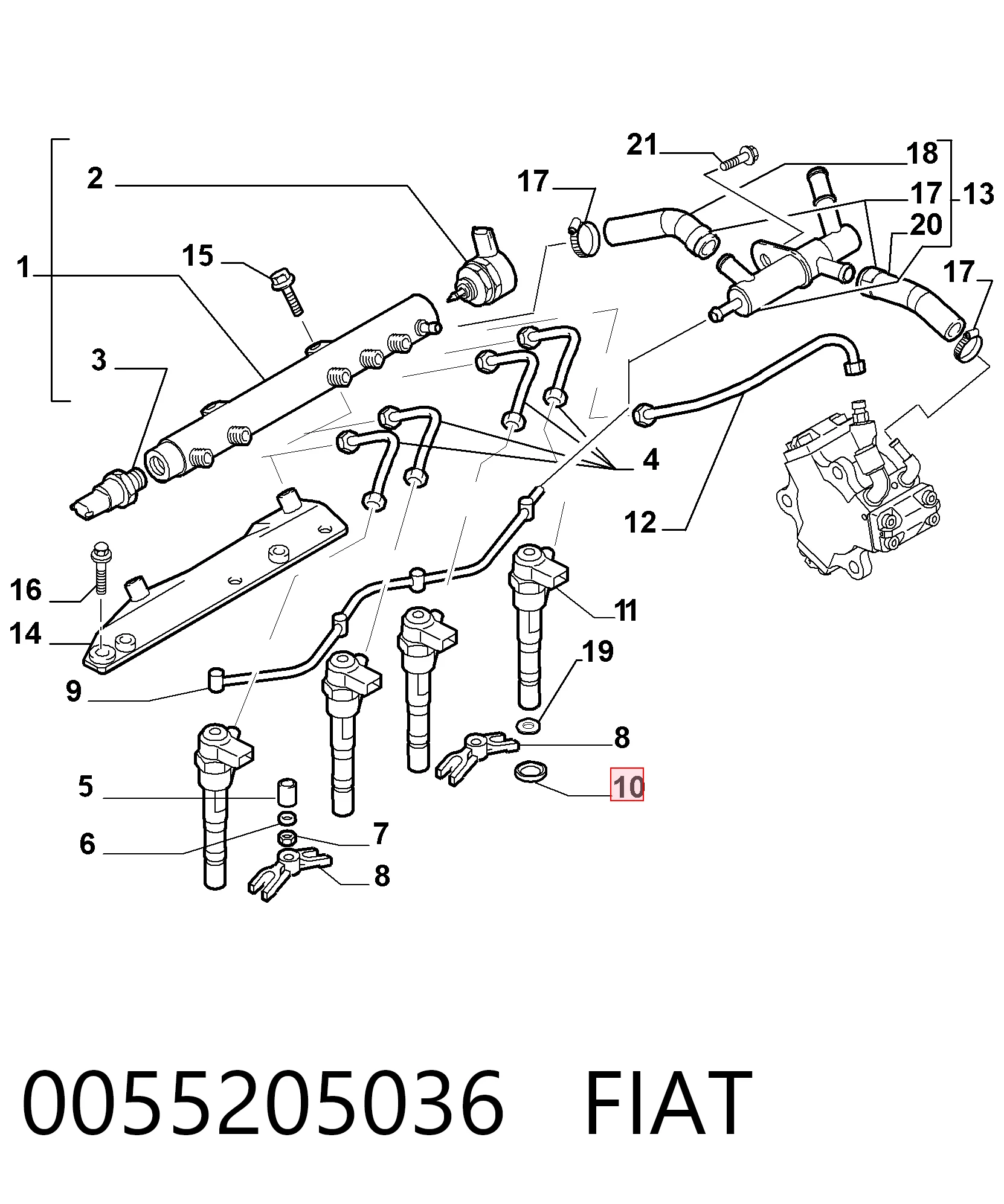 Compre 2430105009 Bosch Anel (arruela) do injetor de ajuste