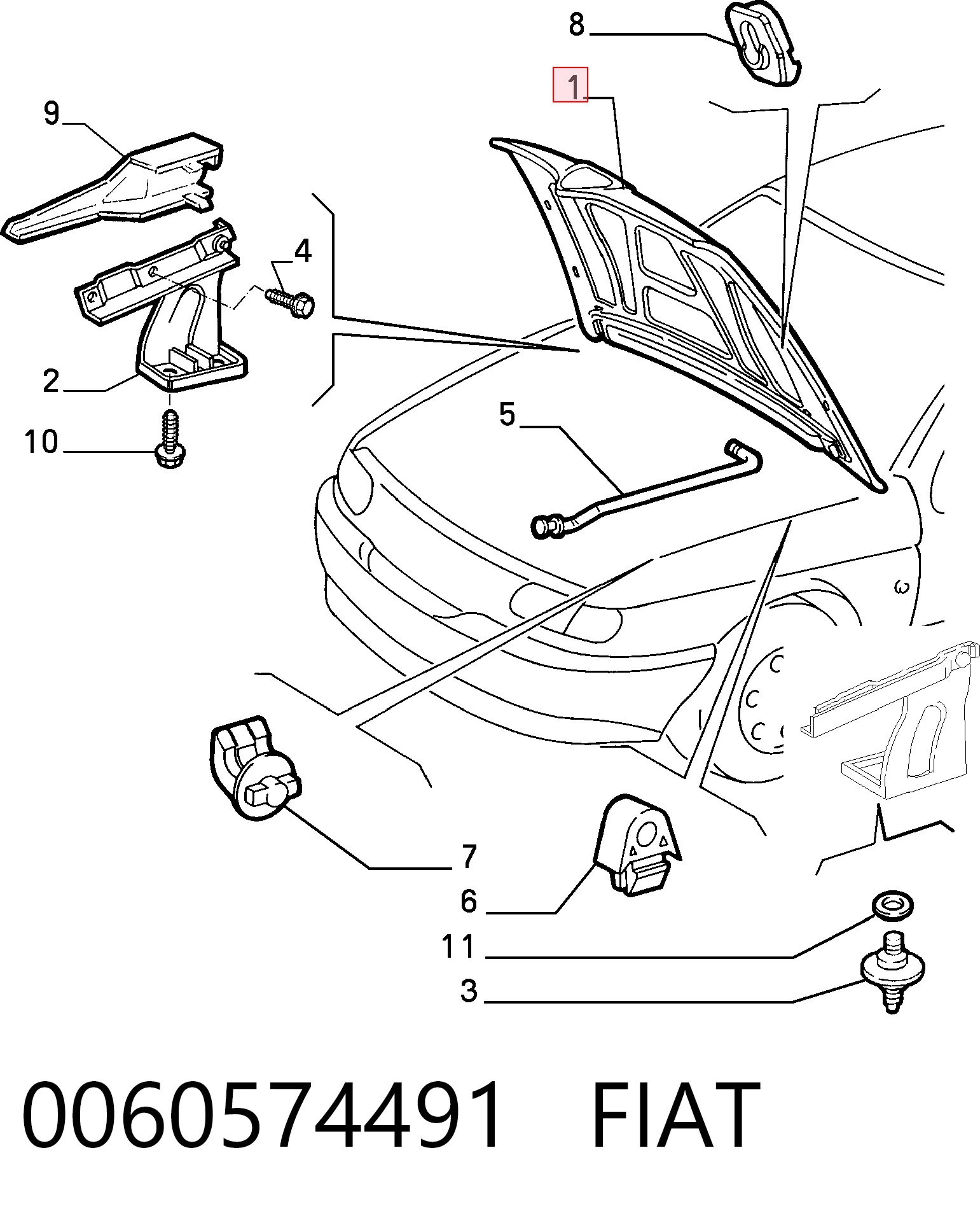 Capota para Alfa Romeo 146  930