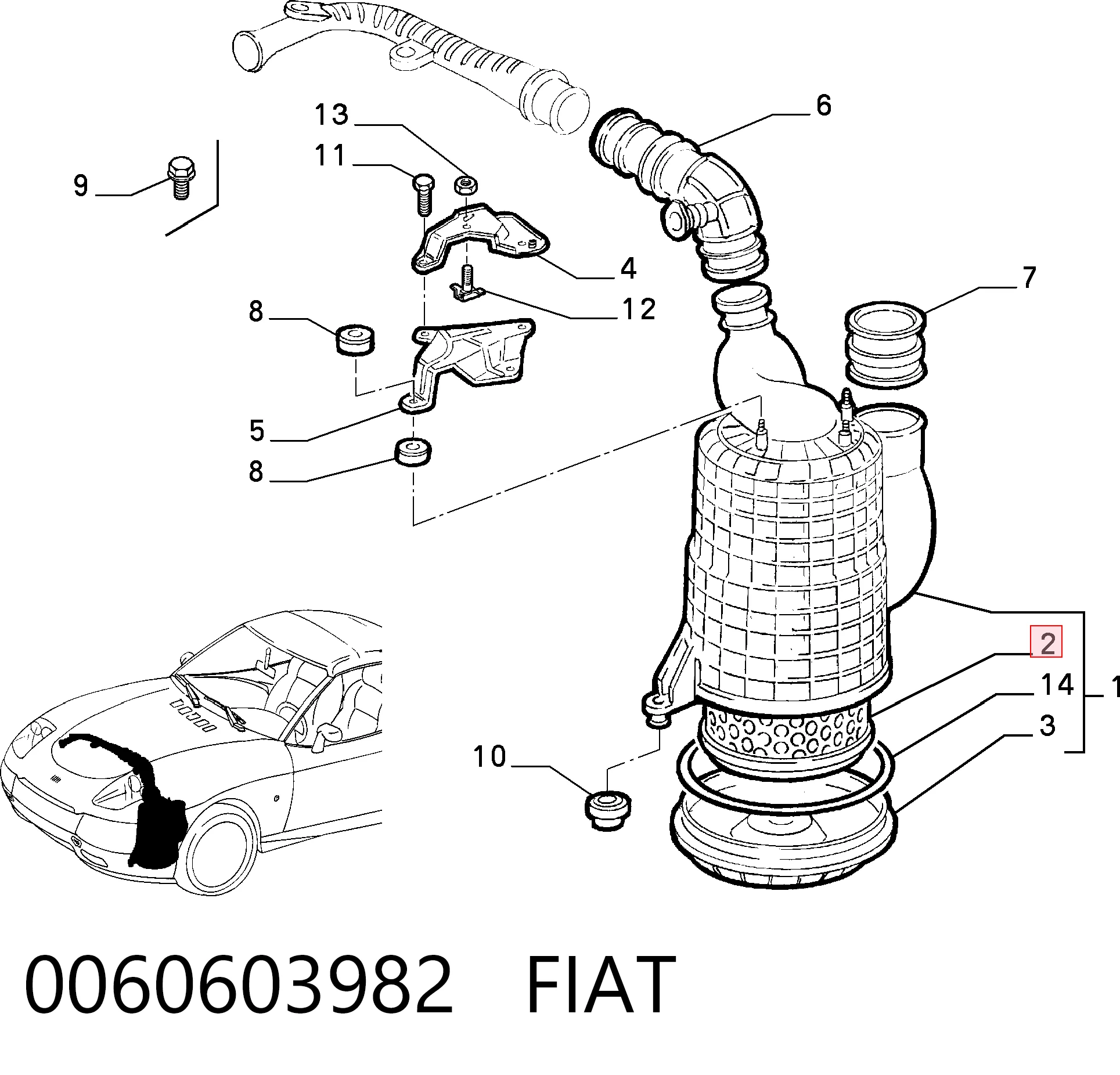 0060603982 Fiat/Alfa/Lancia