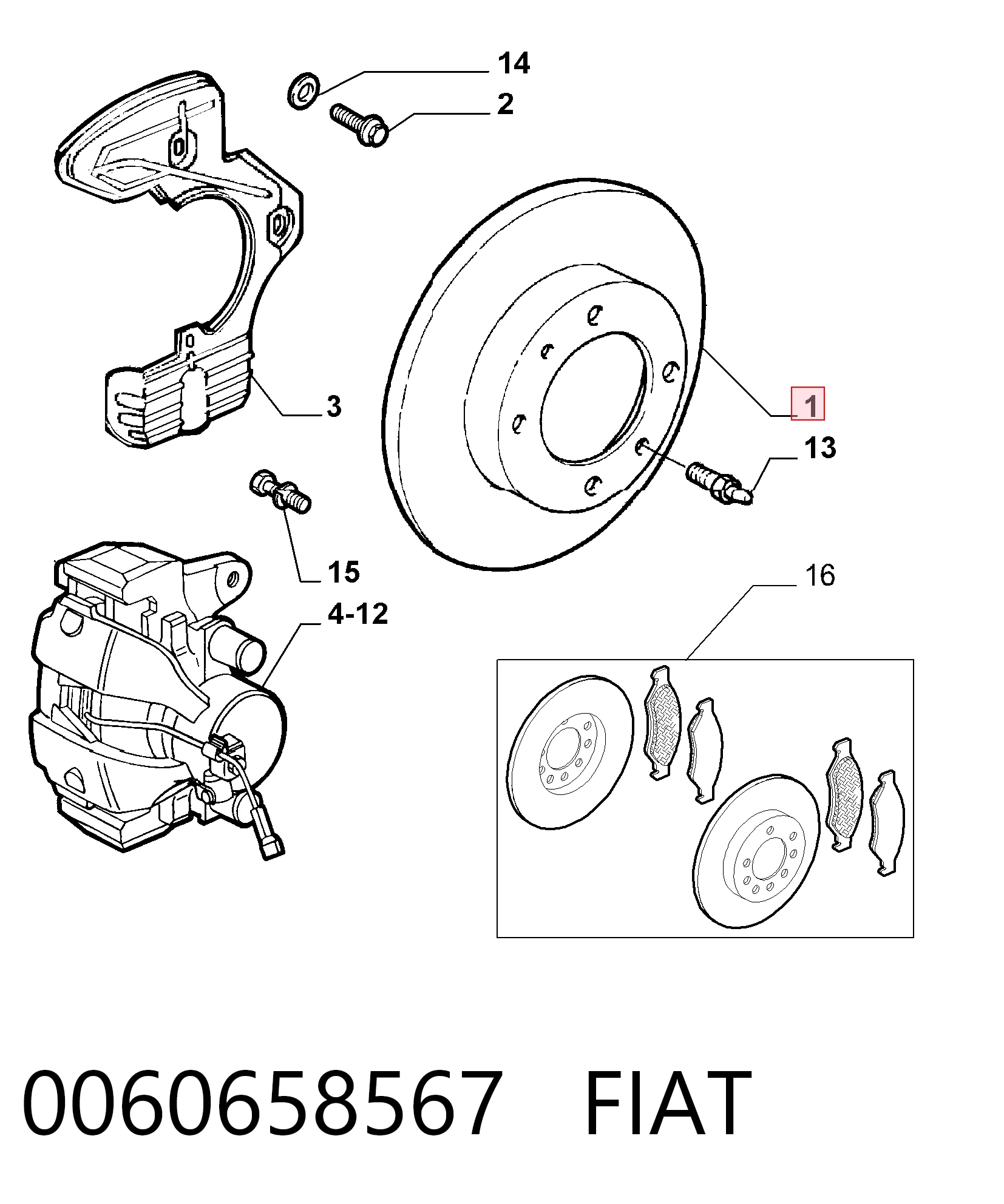 0060658567 Fiat/Alfa/Lancia