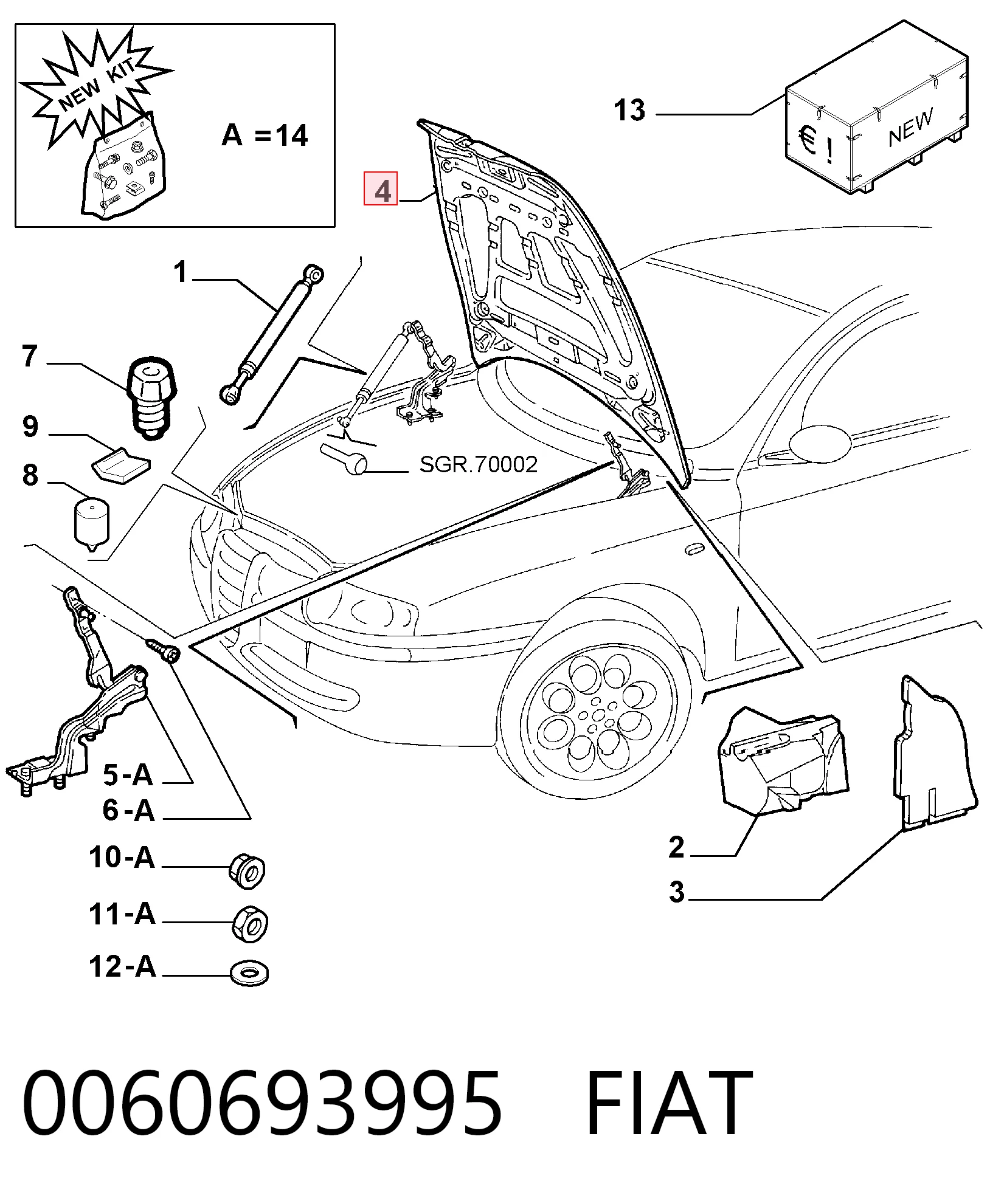 Capota para Alfa Romeo 147  937