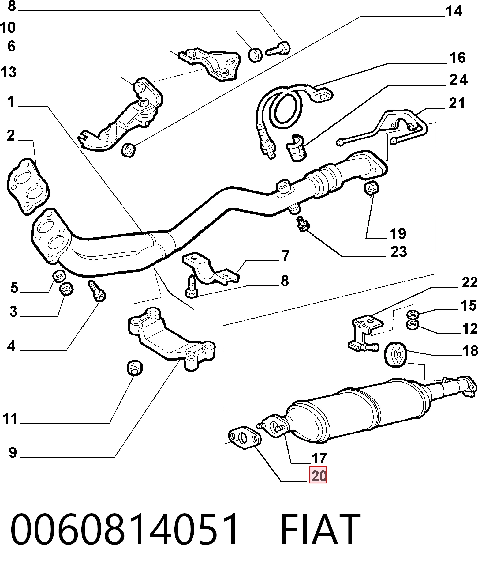 0060814051 Fiat/Alfa/Lancia