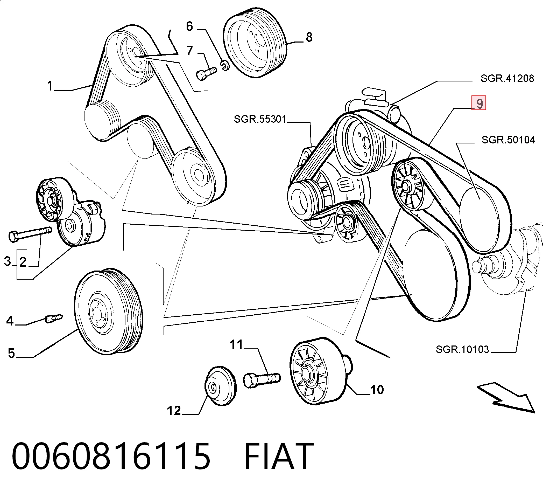 0060816115 Fiat/Alfa/Lancia