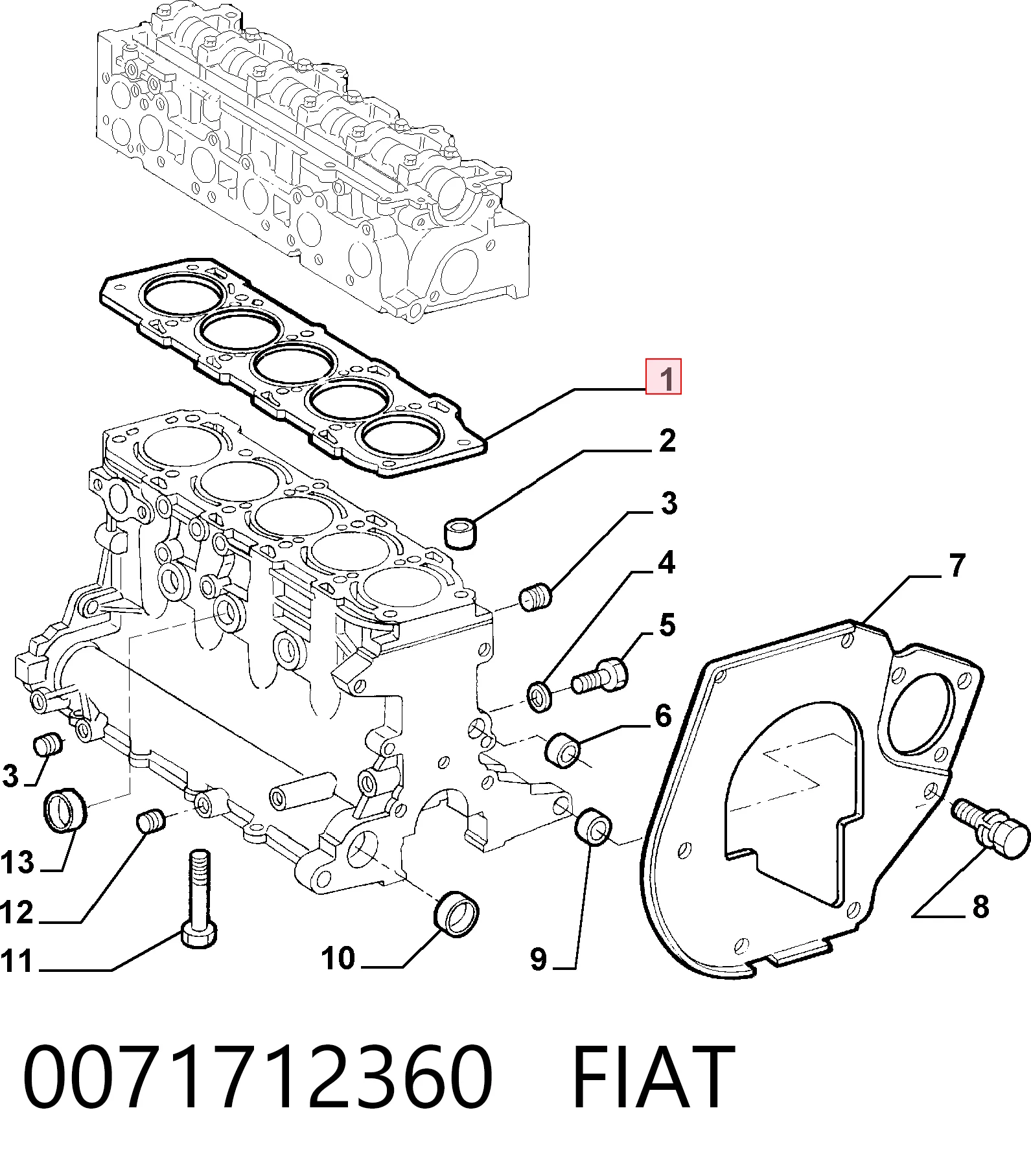 0071712360 Fiat/Alfa/Lancia
