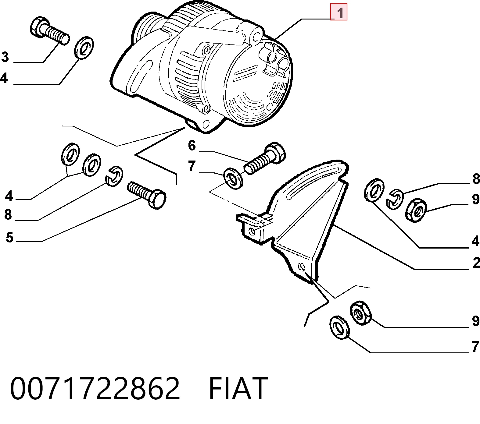 0071722862 Fiat/Alfa/Lancia