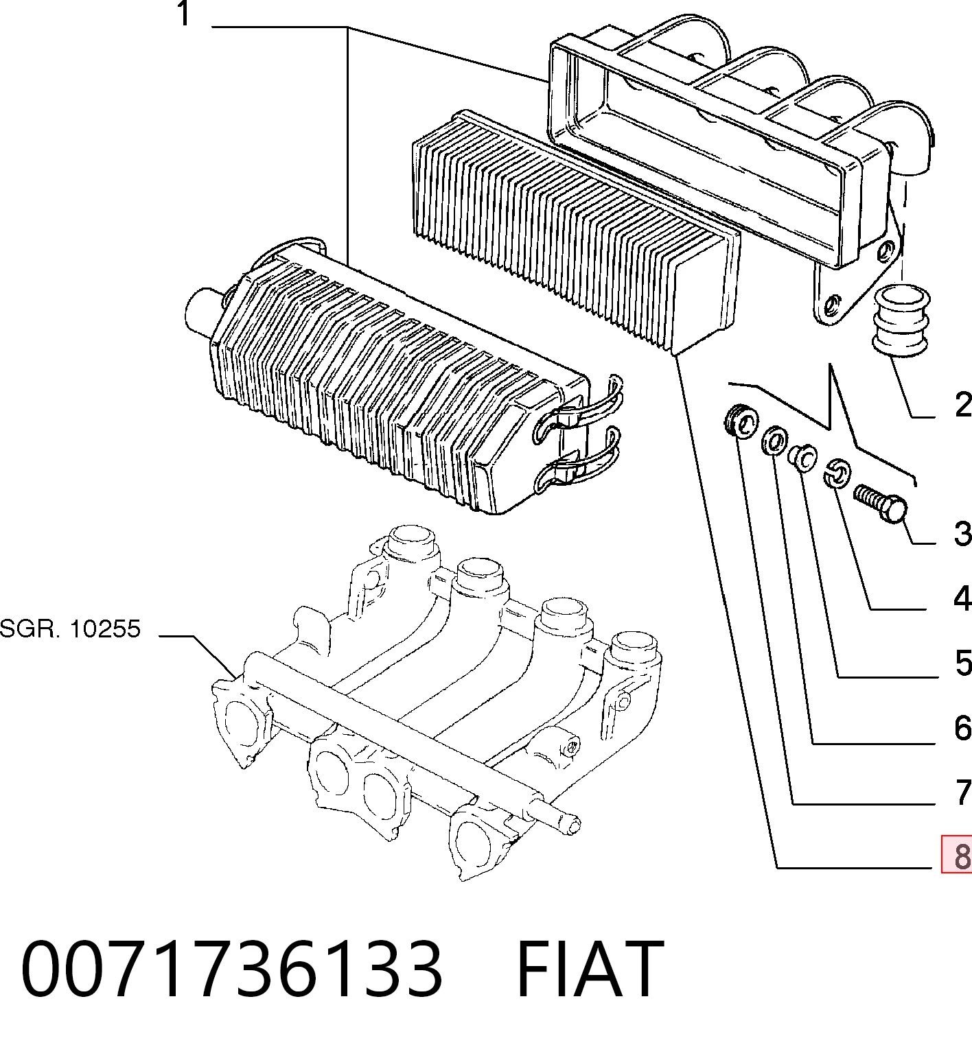 0071736133 Fiat/Alfa/Lancia