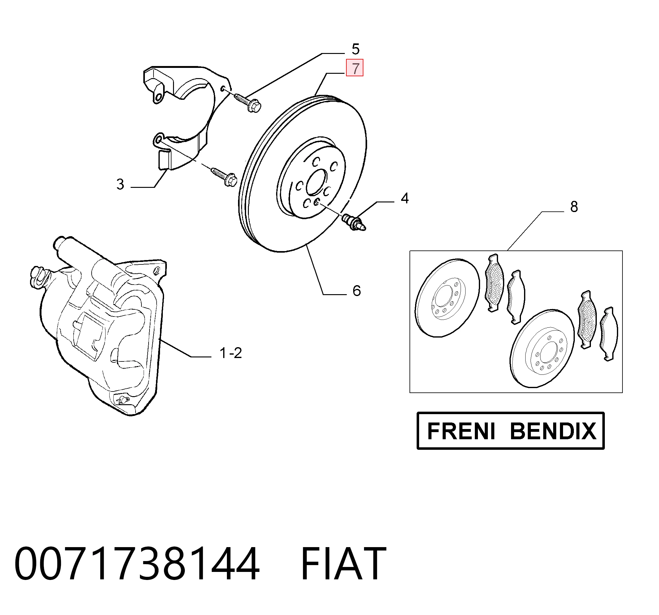 0071738144 Fiat/Alfa/Lancia