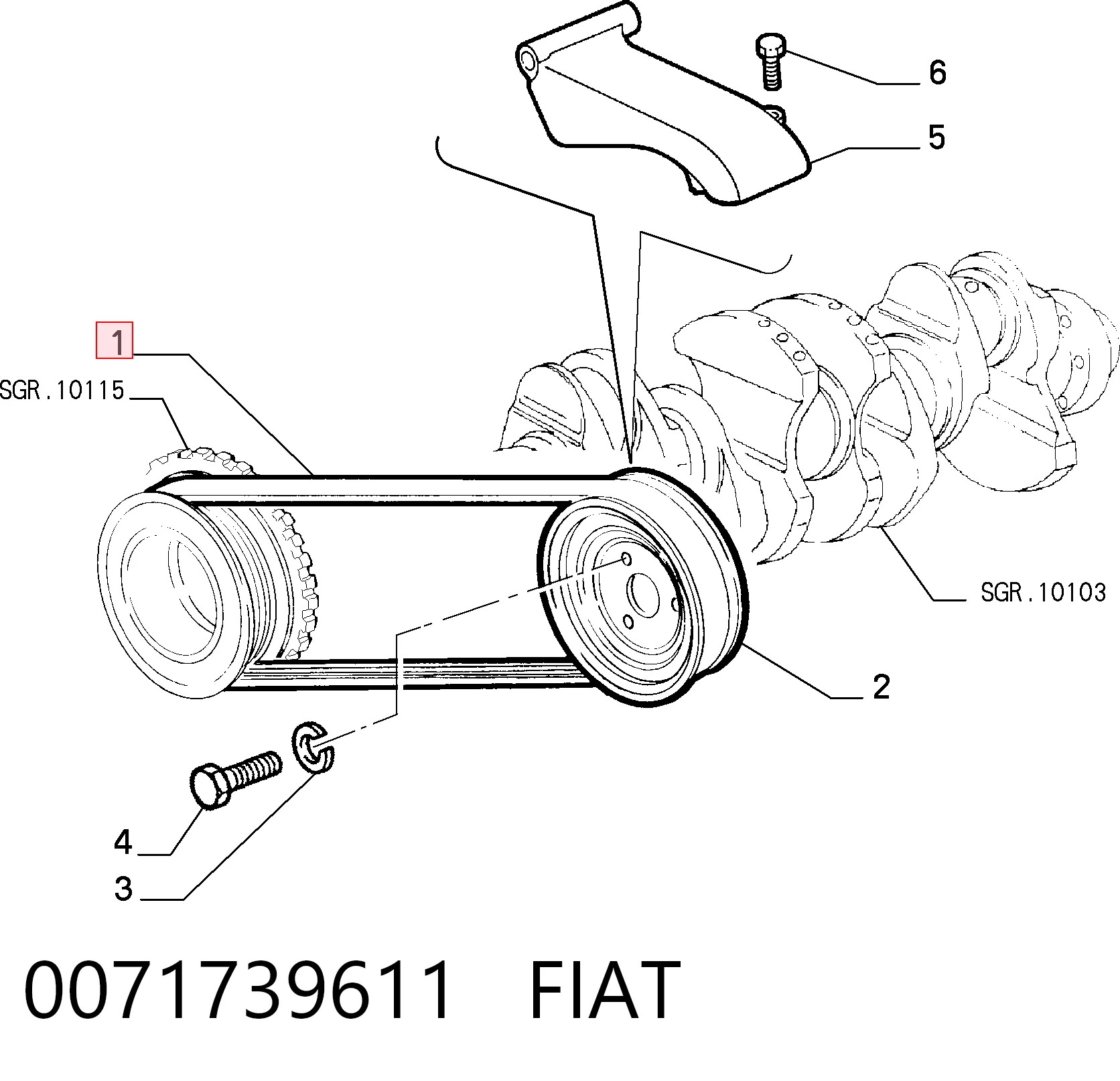0071739611 Fiat/Alfa/Lancia