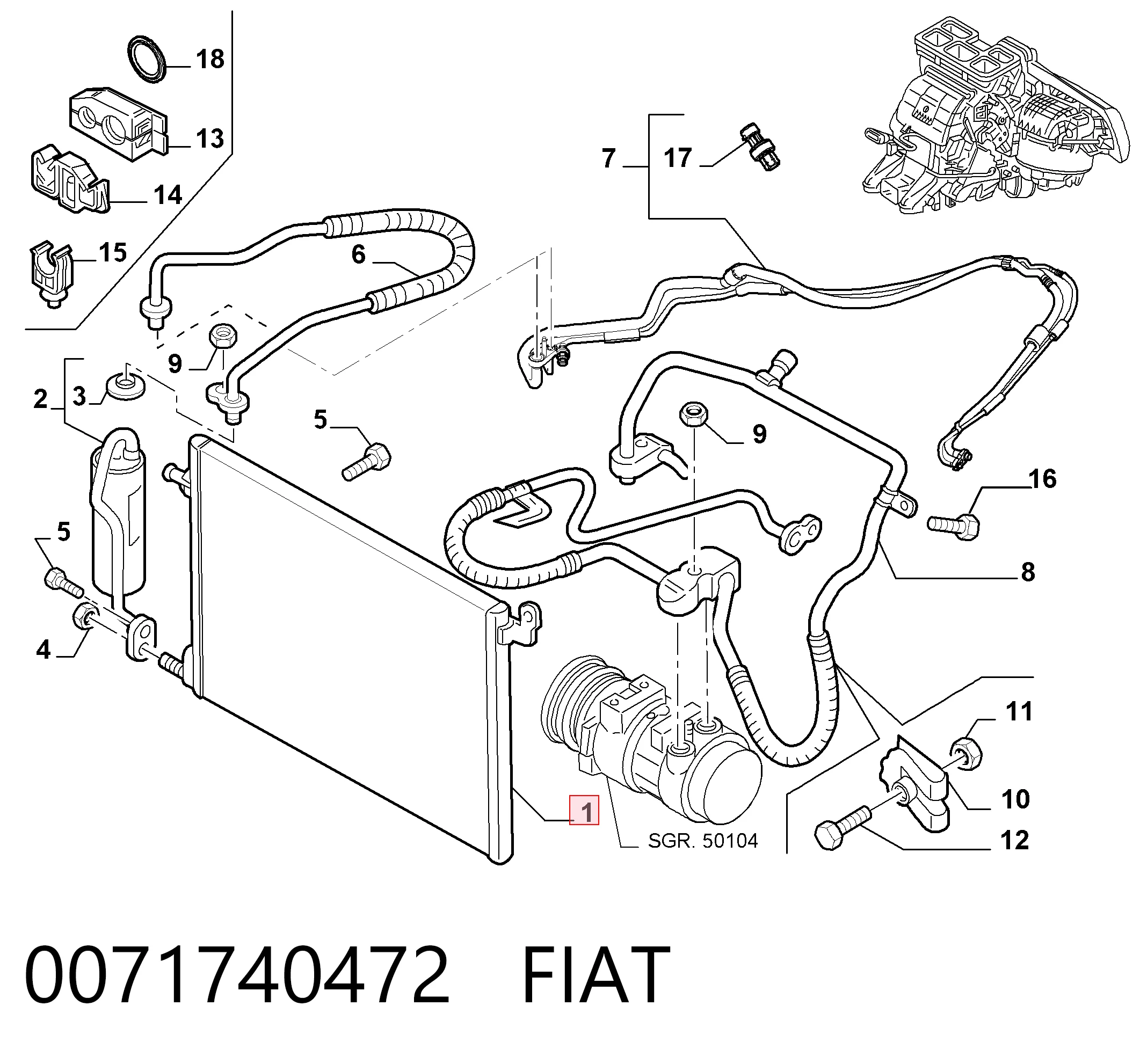 Compre 876094M General Motors Radiador de aparelho de ar condicionado