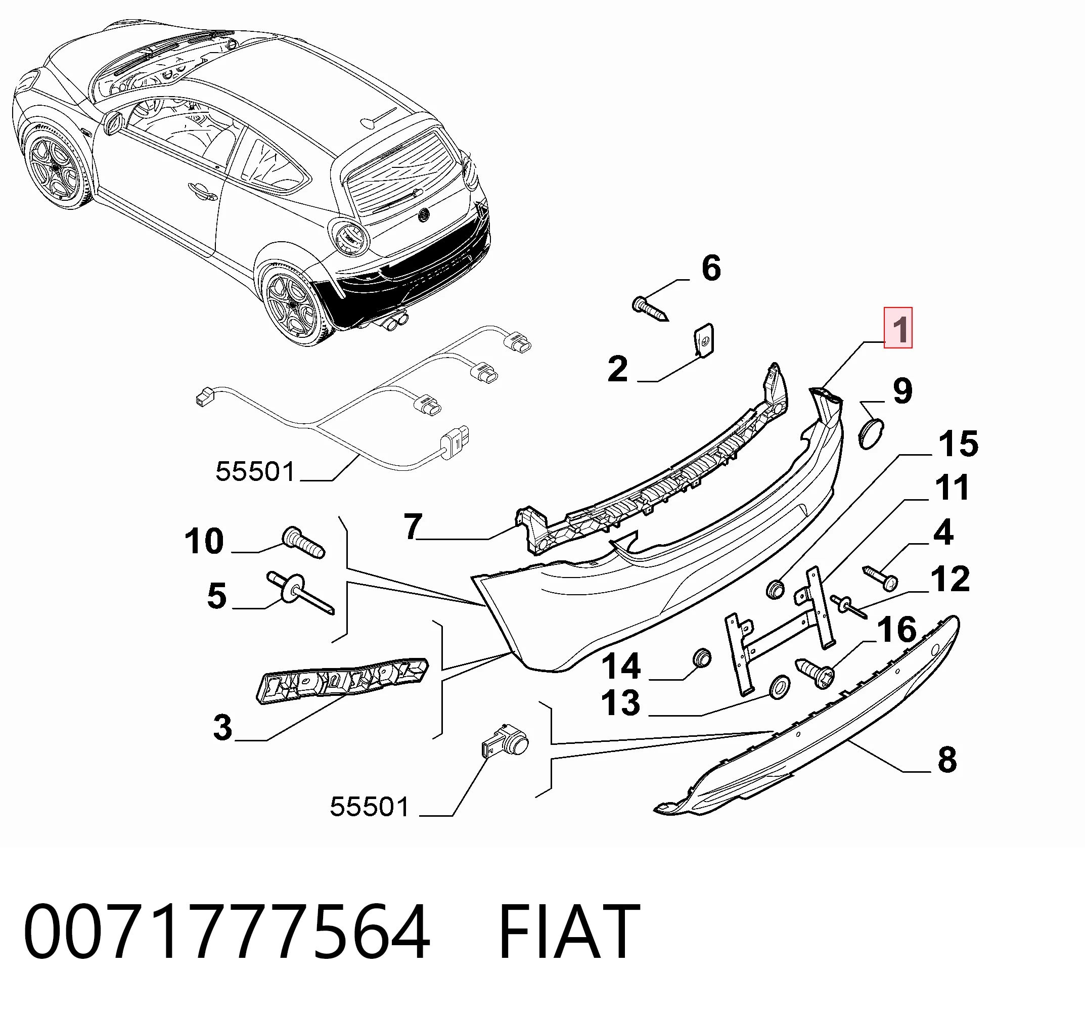 Pára-choque traseiro Alfa Romeo Mito preço, a partir de 143,19 USD