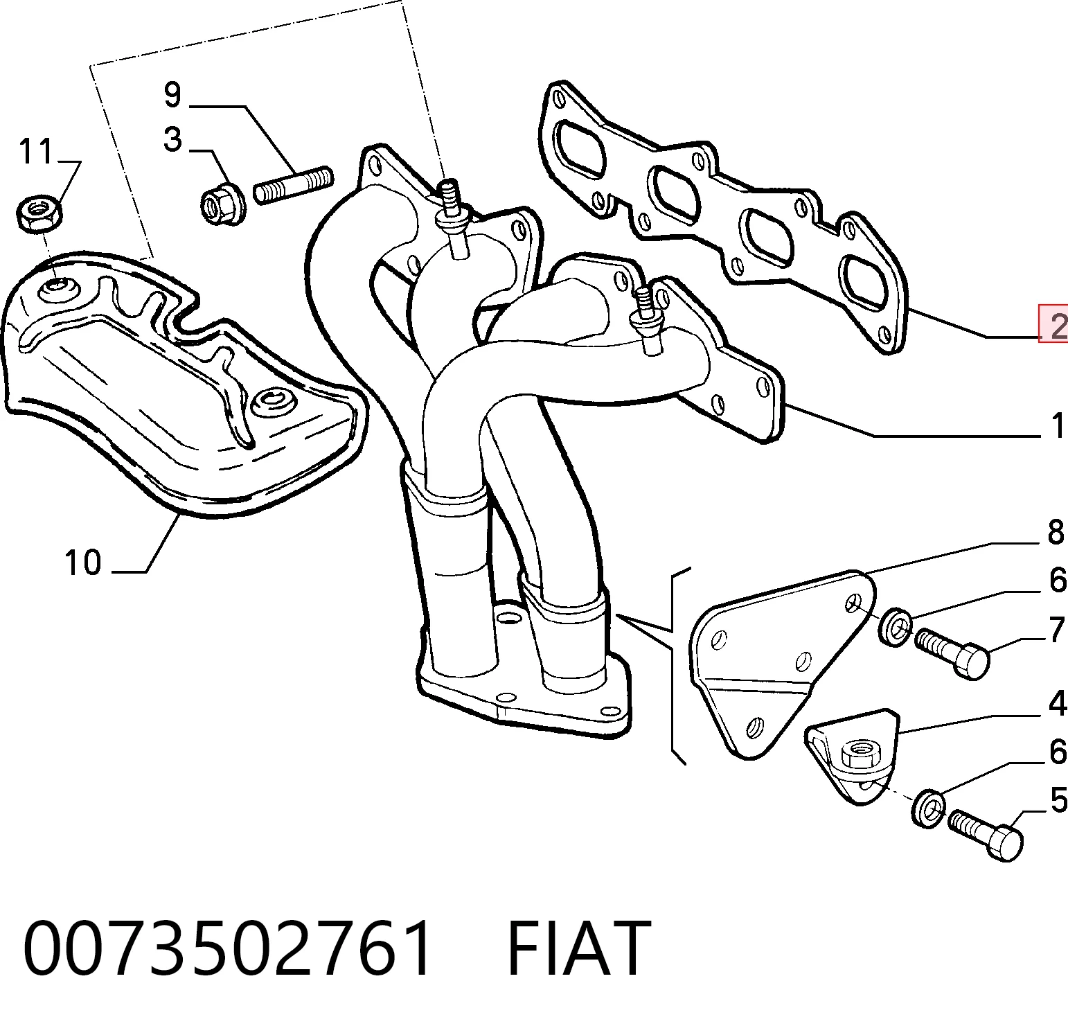 0073502761 Fiat/Alfa/Lancia