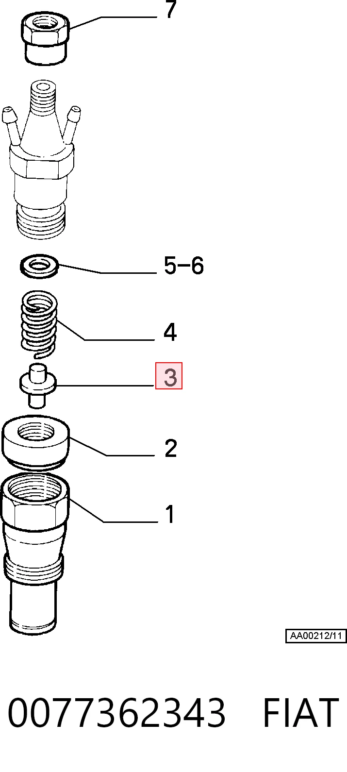 0077362343 Fiat/Alfa/Lancia
