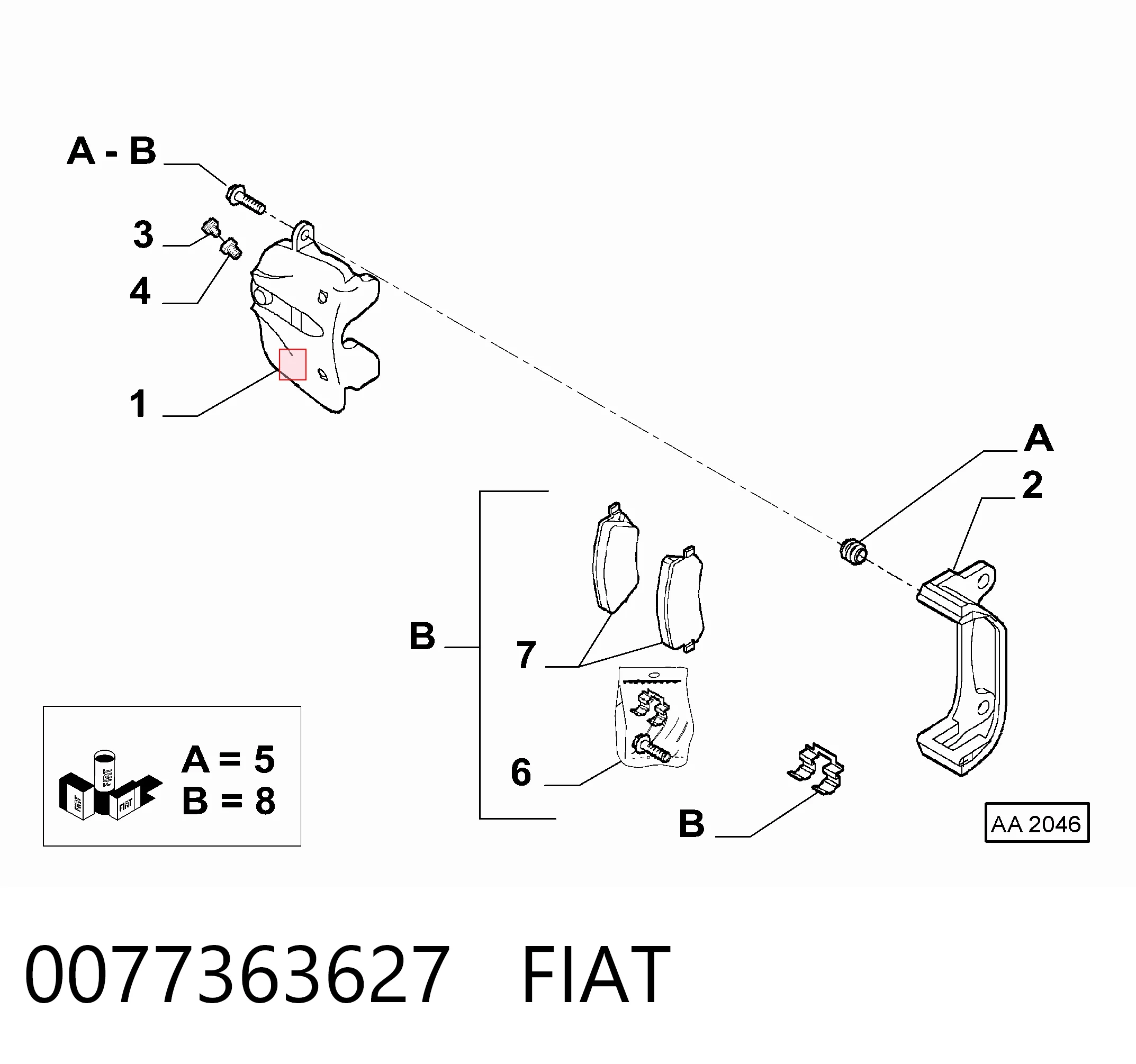 0077363627 Fiat/Alfa/Lancia