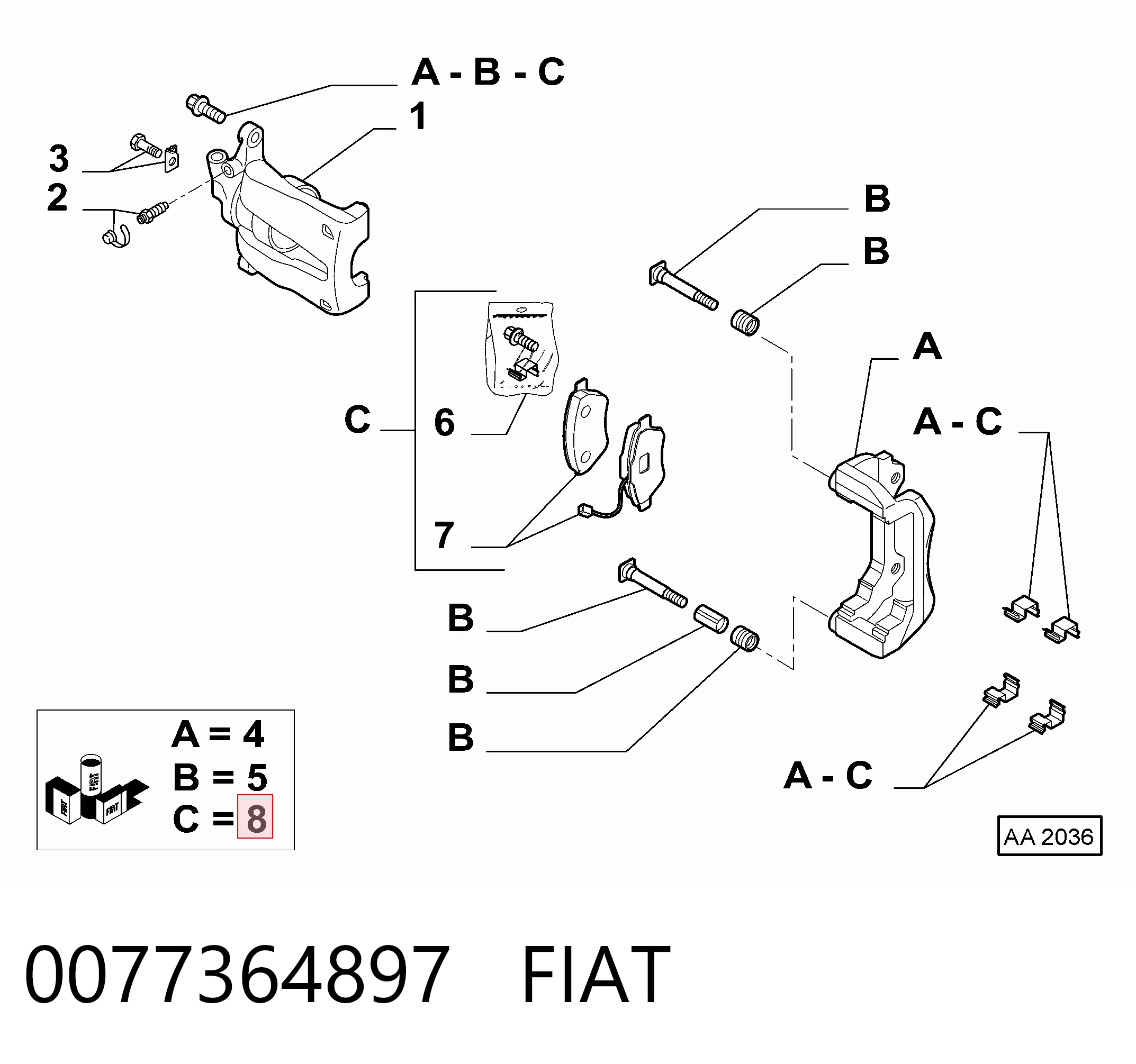 0077364897 Fiat/Alfa/Lancia
