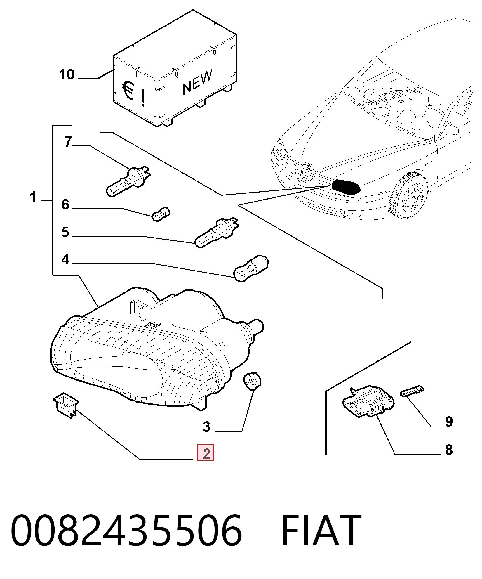 0082435506 Fiat/Alfa/Lancia