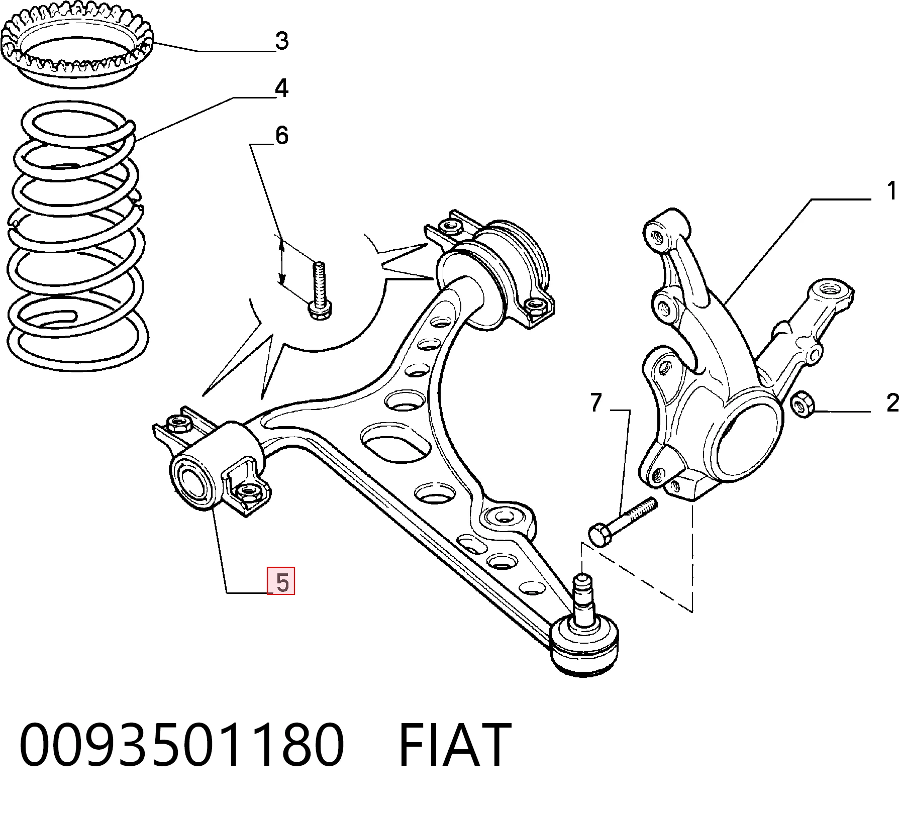 0093501180 Fiat/Alfa/Lancia
