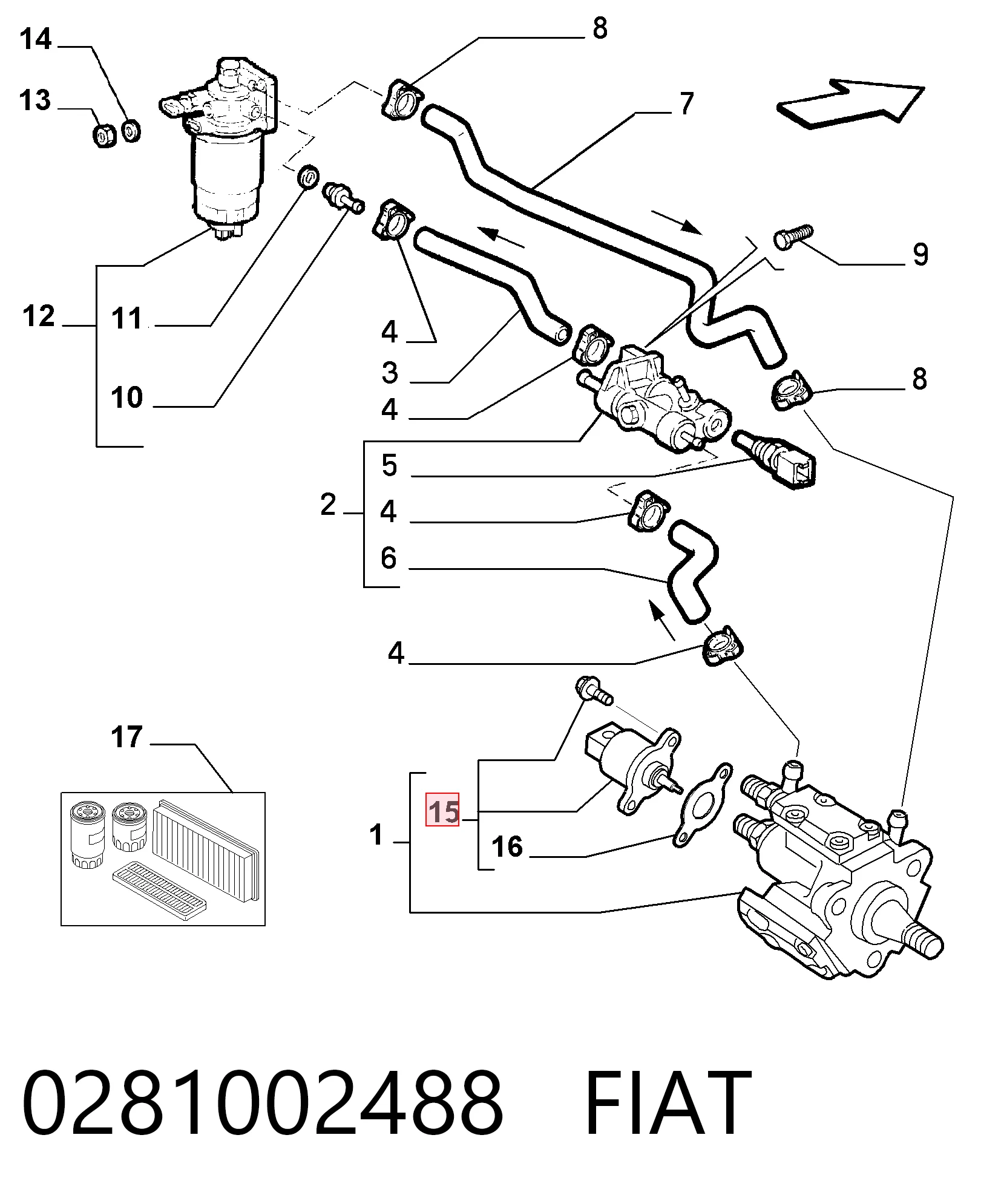 F00R0P1794 Bosch Válvula de regulação de pressão (válvula de redução da Bomba de Combustível de Pressão Alta) Common-Rail-System