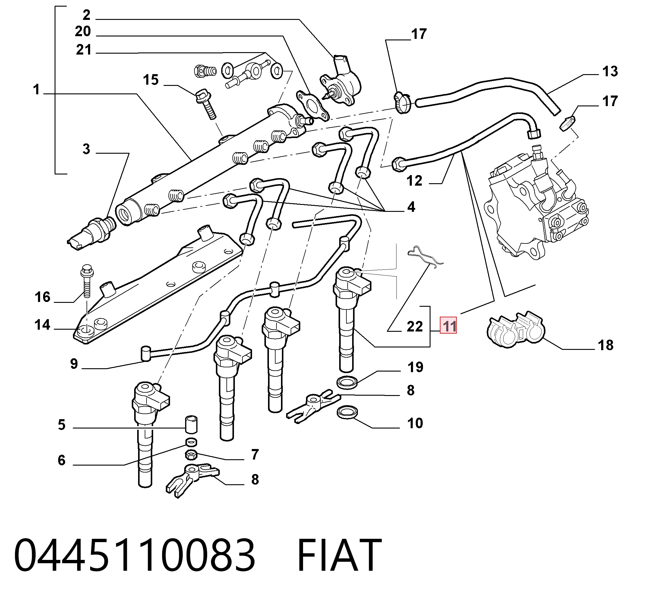 Injetor de injeção de combustível 93169113 Peugeot/Citroen