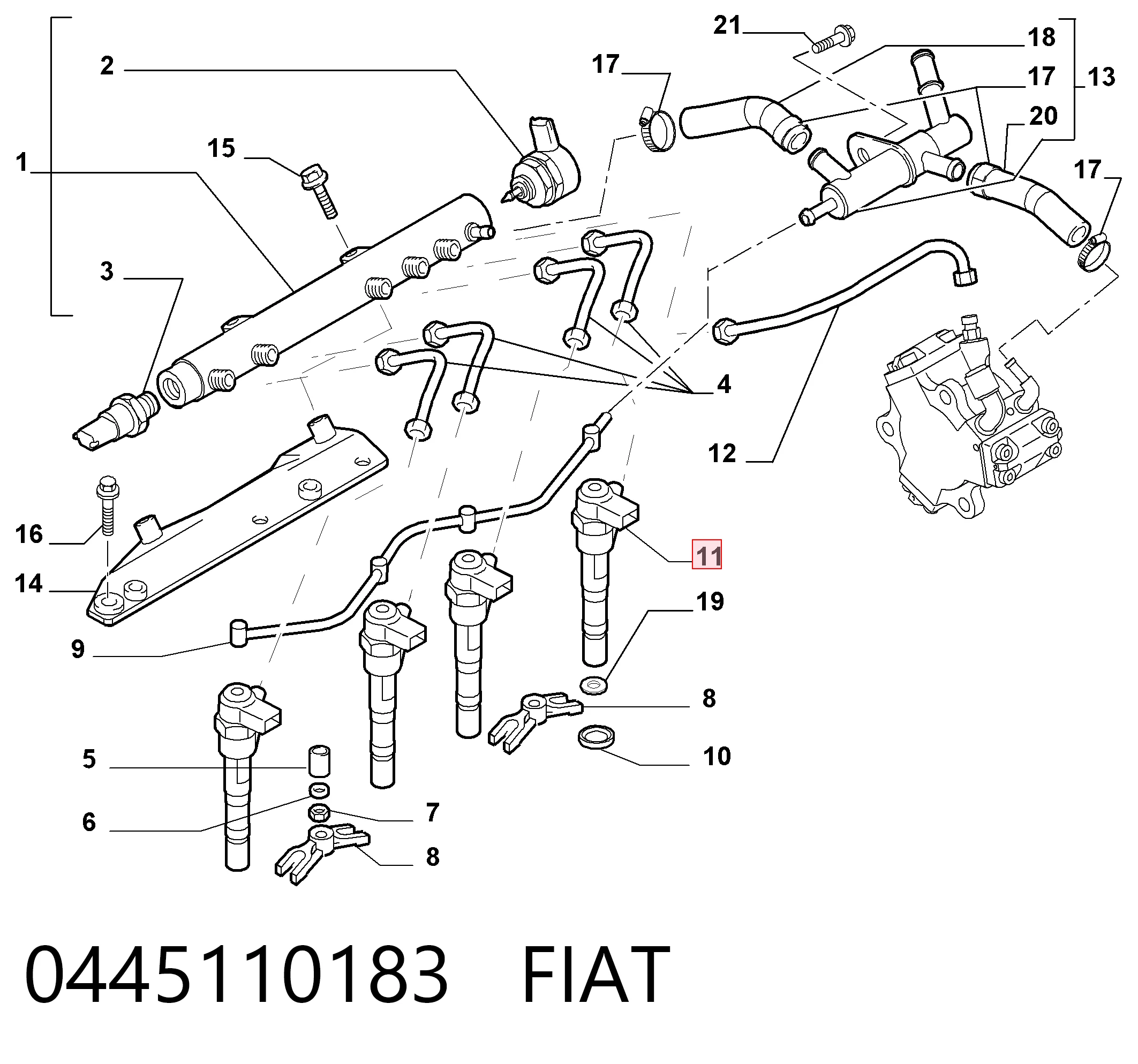Injetor de injeção de combustível Opel Corsa D S07