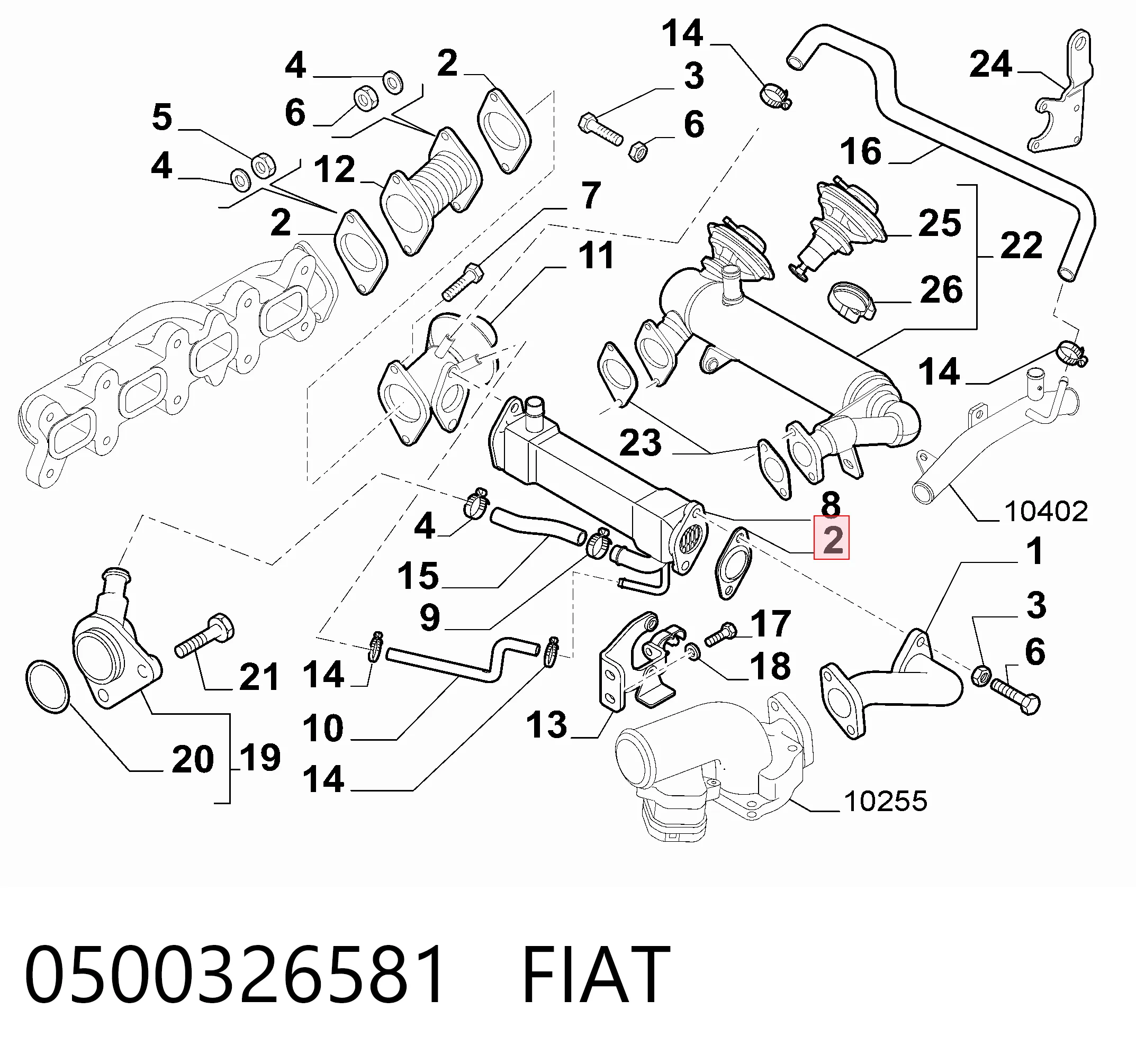 Compre 5802102098 Iveco Vedante de válvula EGR de recirculação