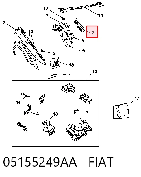 05155249AA Fiat/Alfa/Lancia