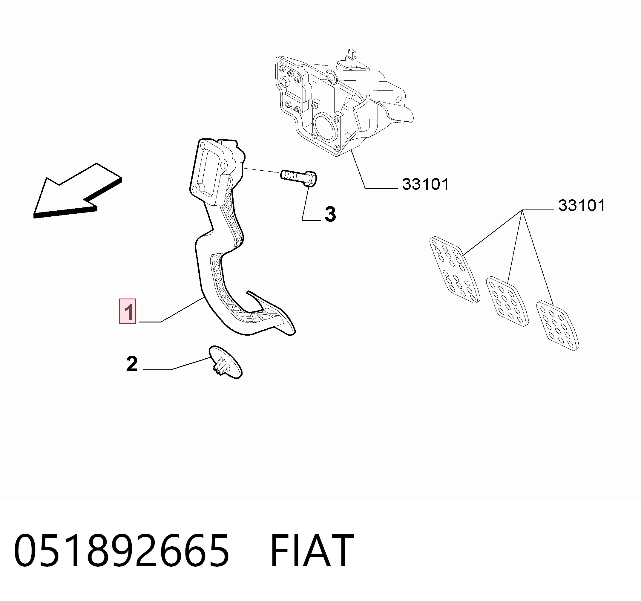 0280752227 VAG Pedal de gás (de acelerador)