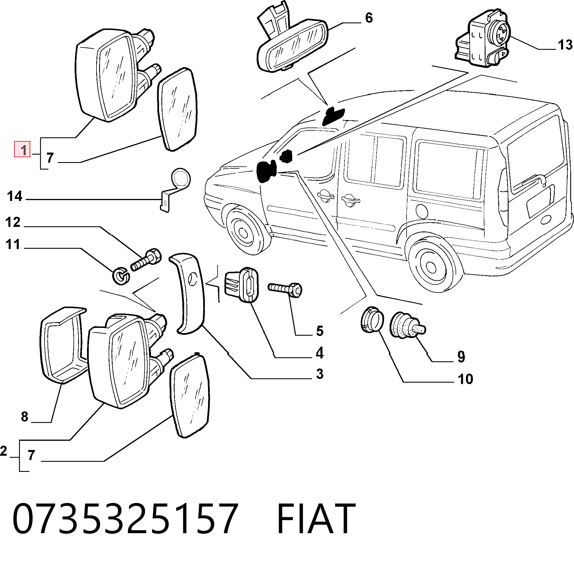 0735325157 Fiat/Alfa/Lancia