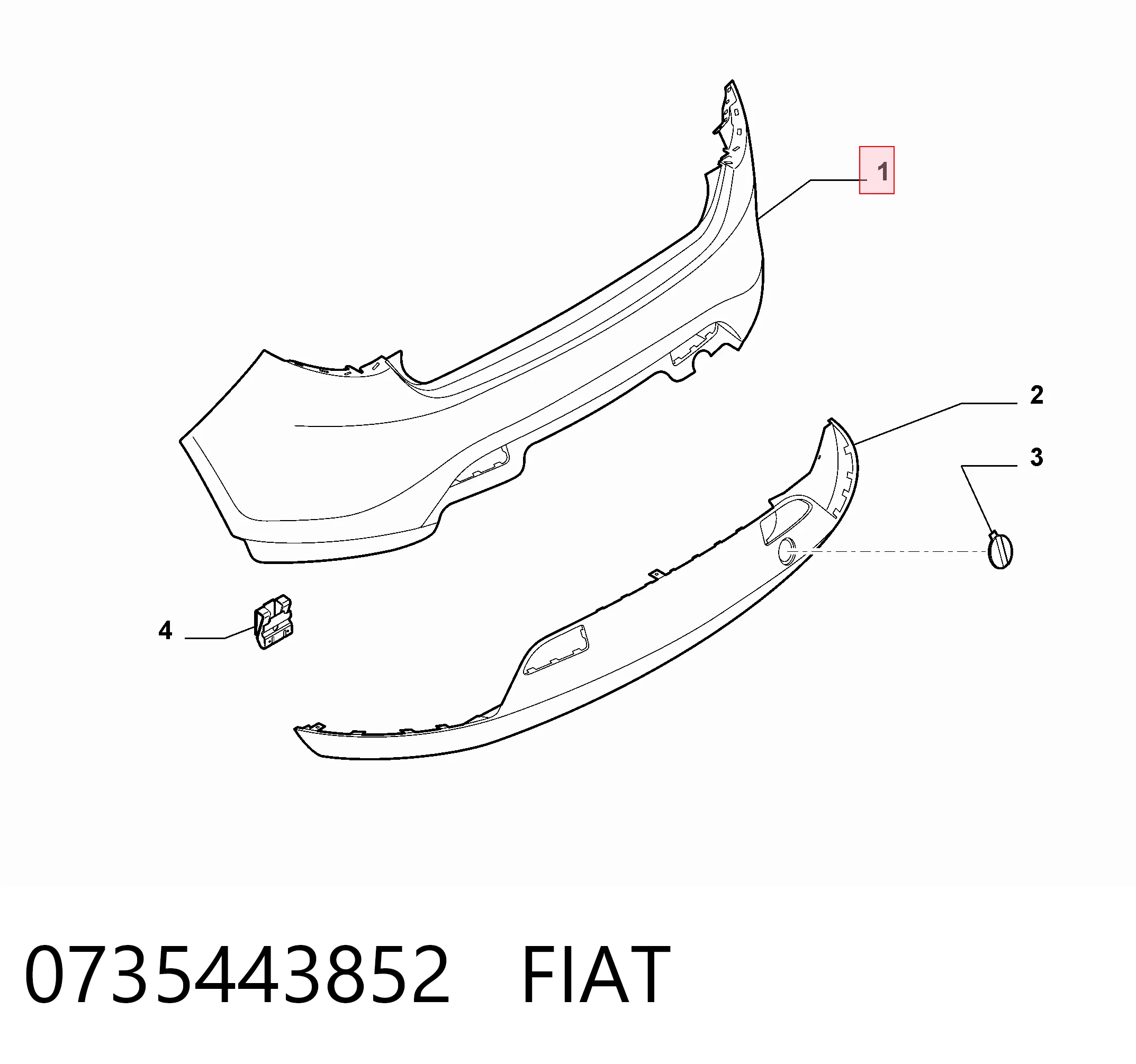 Compre Pára-choque traseiro Fiat Bravo 2