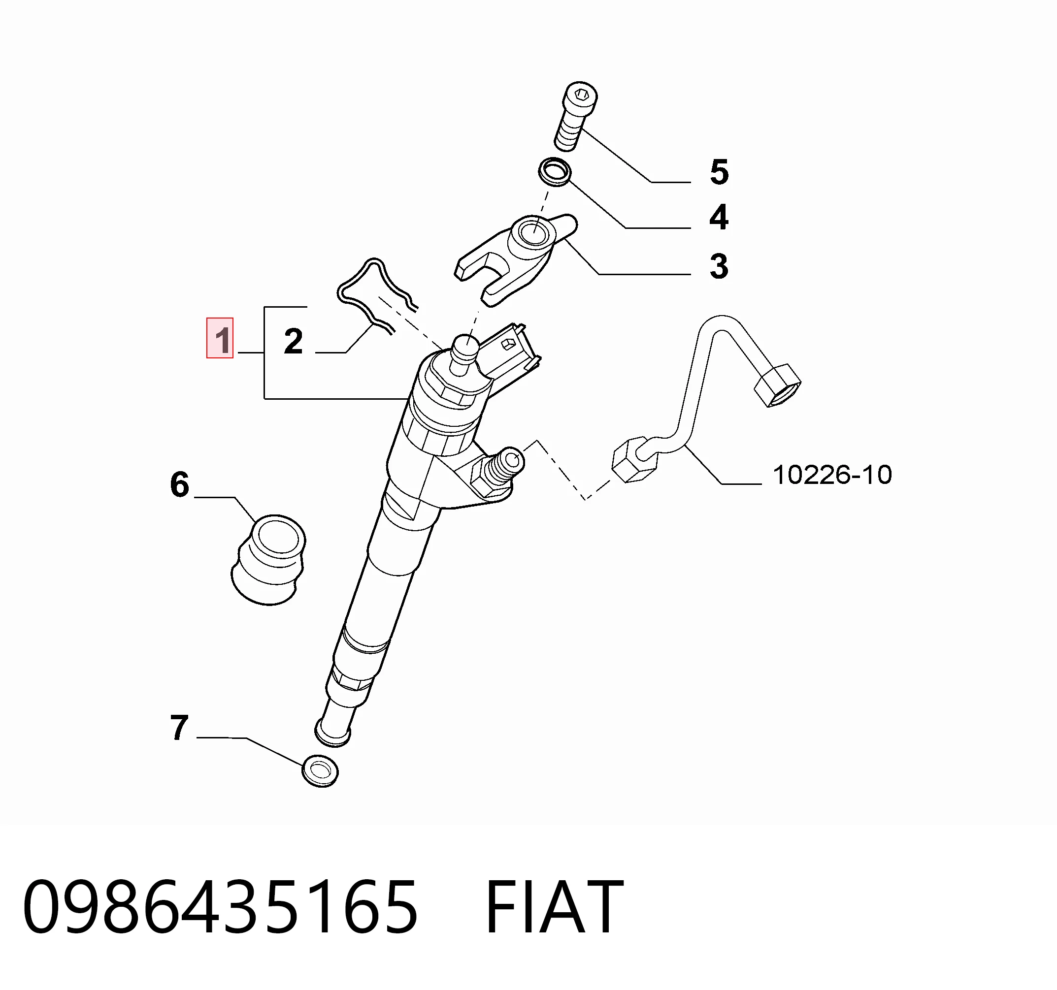 Compre 986435165 Bosch Injetor de injeção de combustível