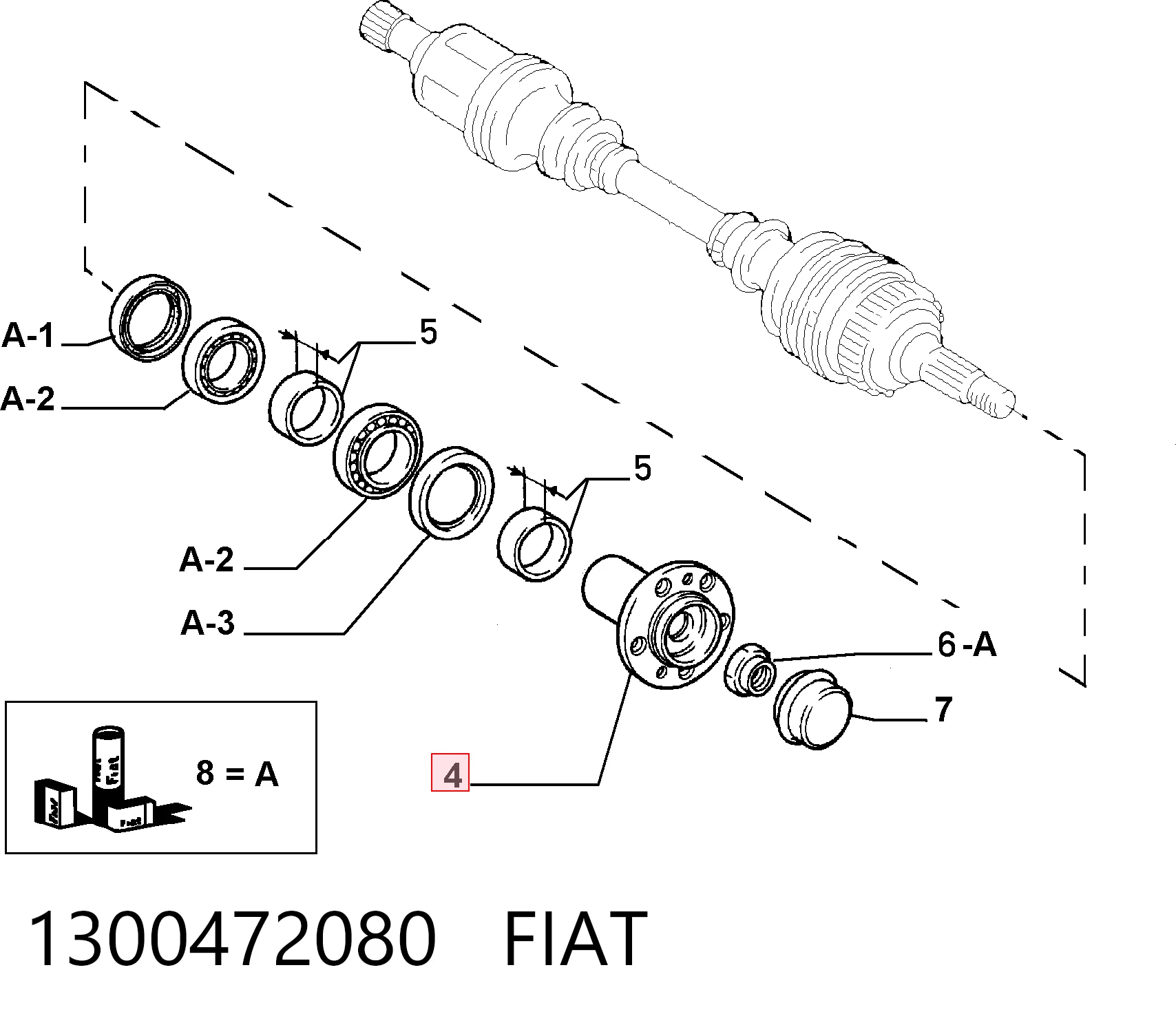 1300472080 Fiat/Alfa/Lancia