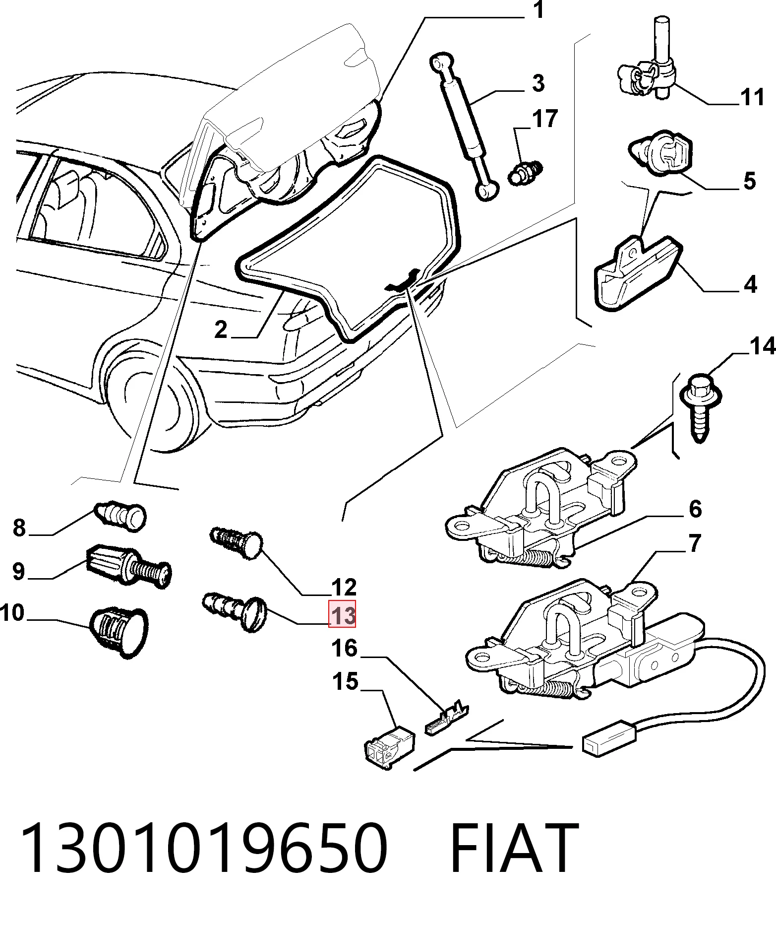 1301019650 Fiat/Alfa/Lancia